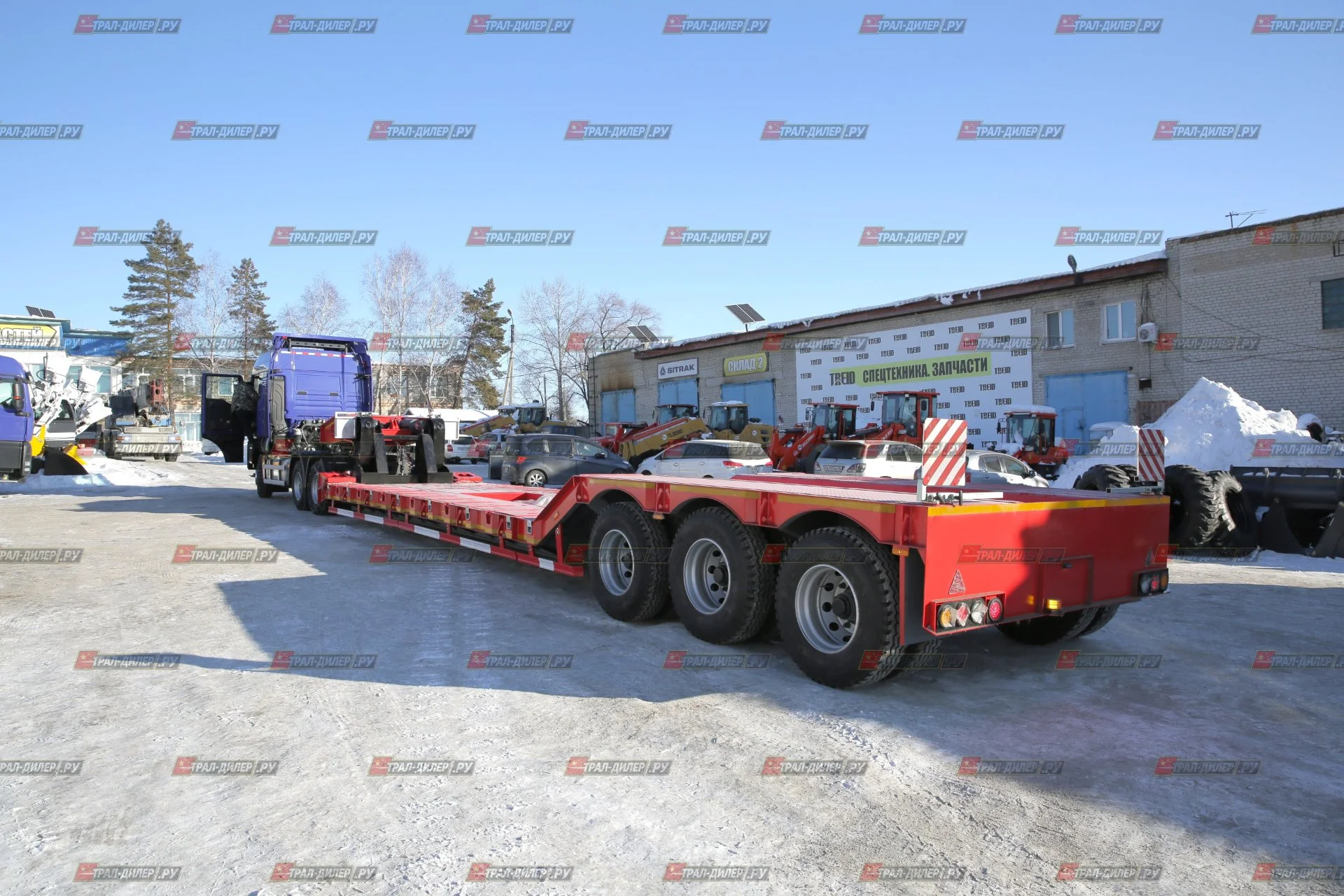 Раздвижной трал 90 т с передним заездом Amur LYR9601TDP - миниатюра 2