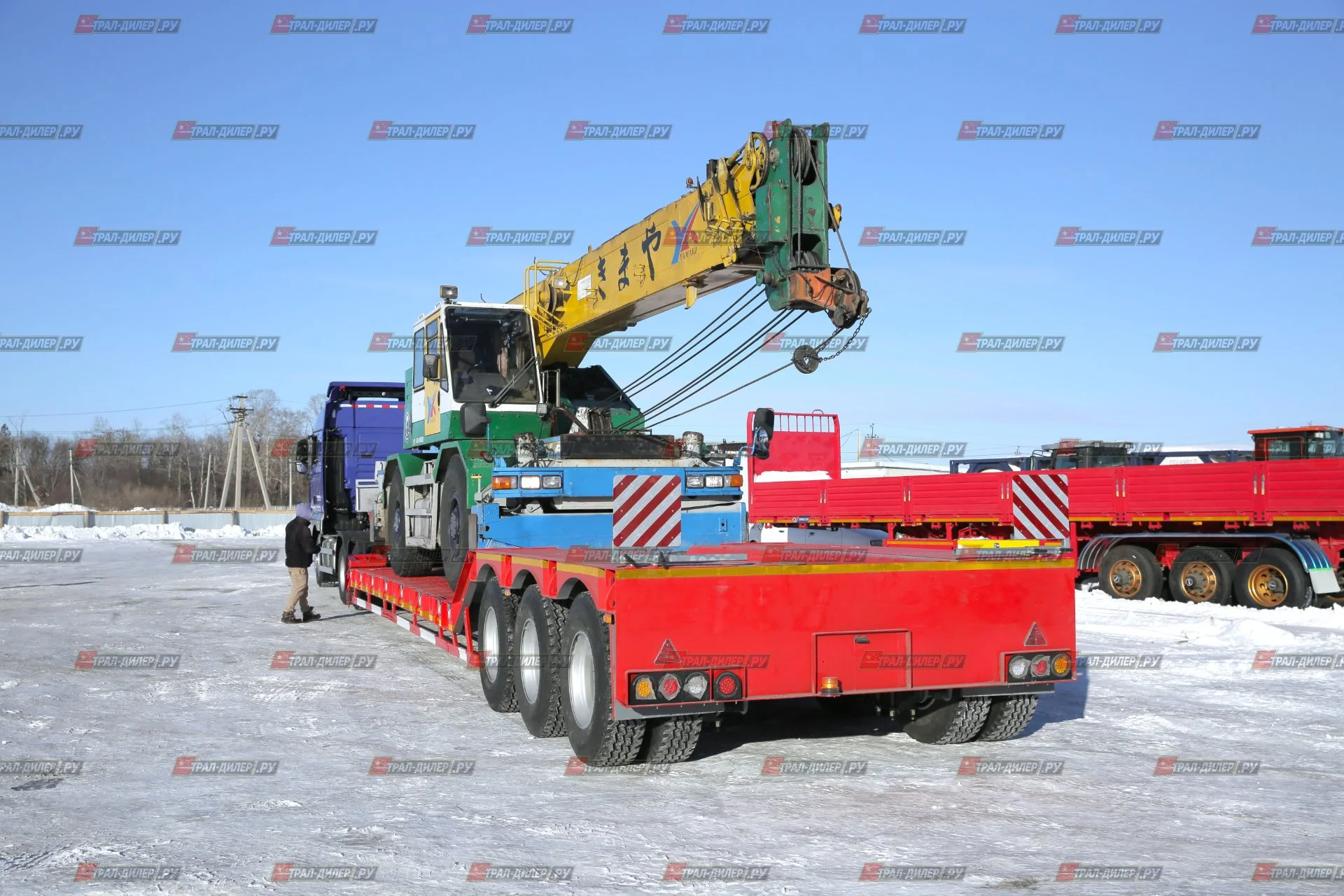 Раздвижной трал 90 т с передним заездом Amur LYR9601TDP - миниатюра 3