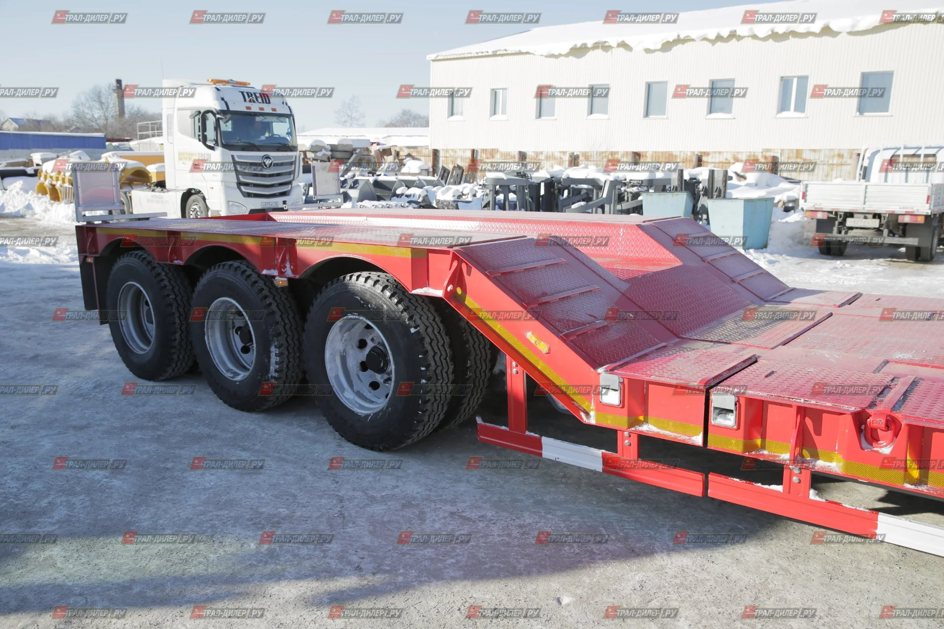 Раздвижной трал 90 т с передним заездом Amur LYR9601TDP - миниатюра 7