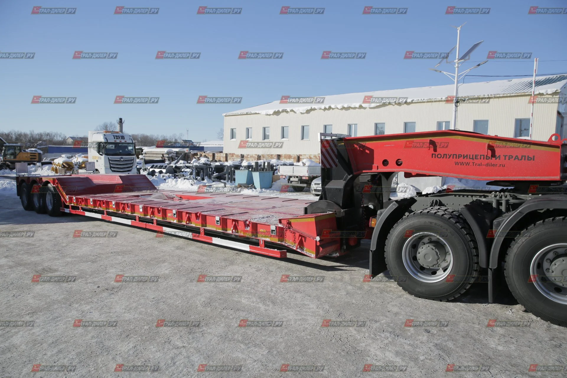 Раздвижной трал 90 т с передним заездом Amur LYR9601TDP - миниатюра 10