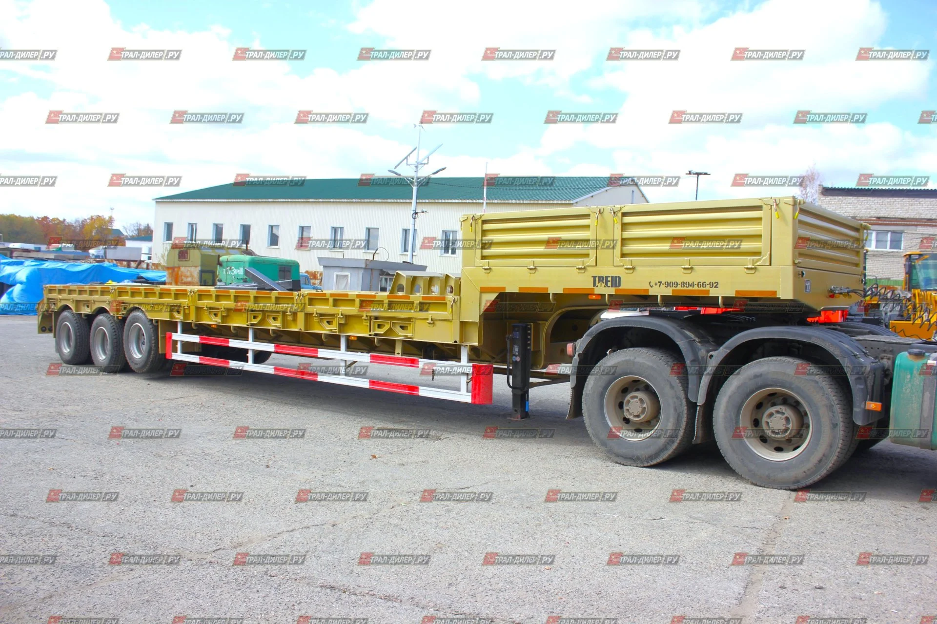 Высокорамный трал AMUR LYR9606TDP с подъёмной осью, лизинг