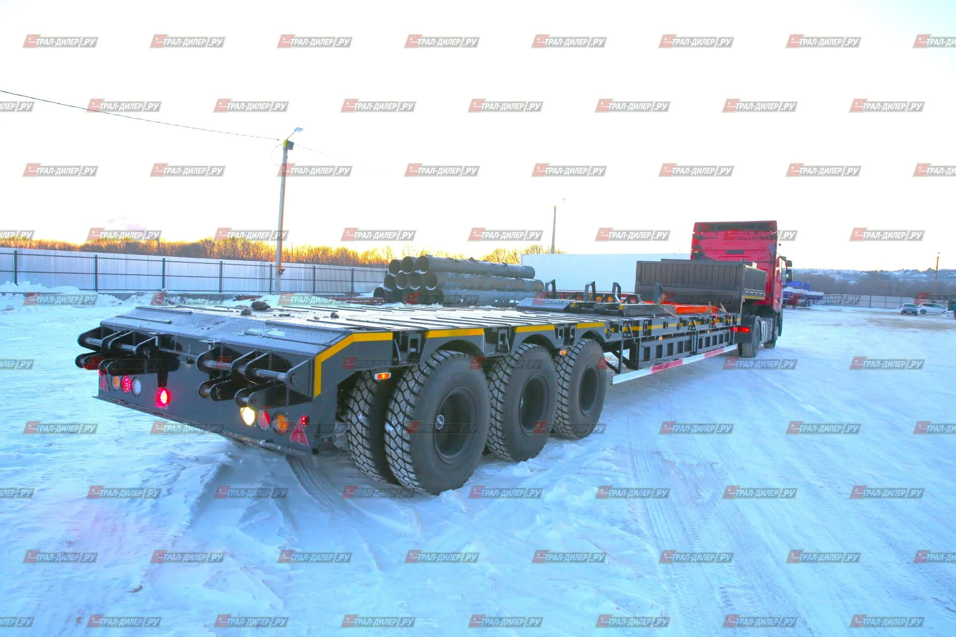 Высокорамный трал AMUR LYR9606TDP 60 т - миниатюра 2