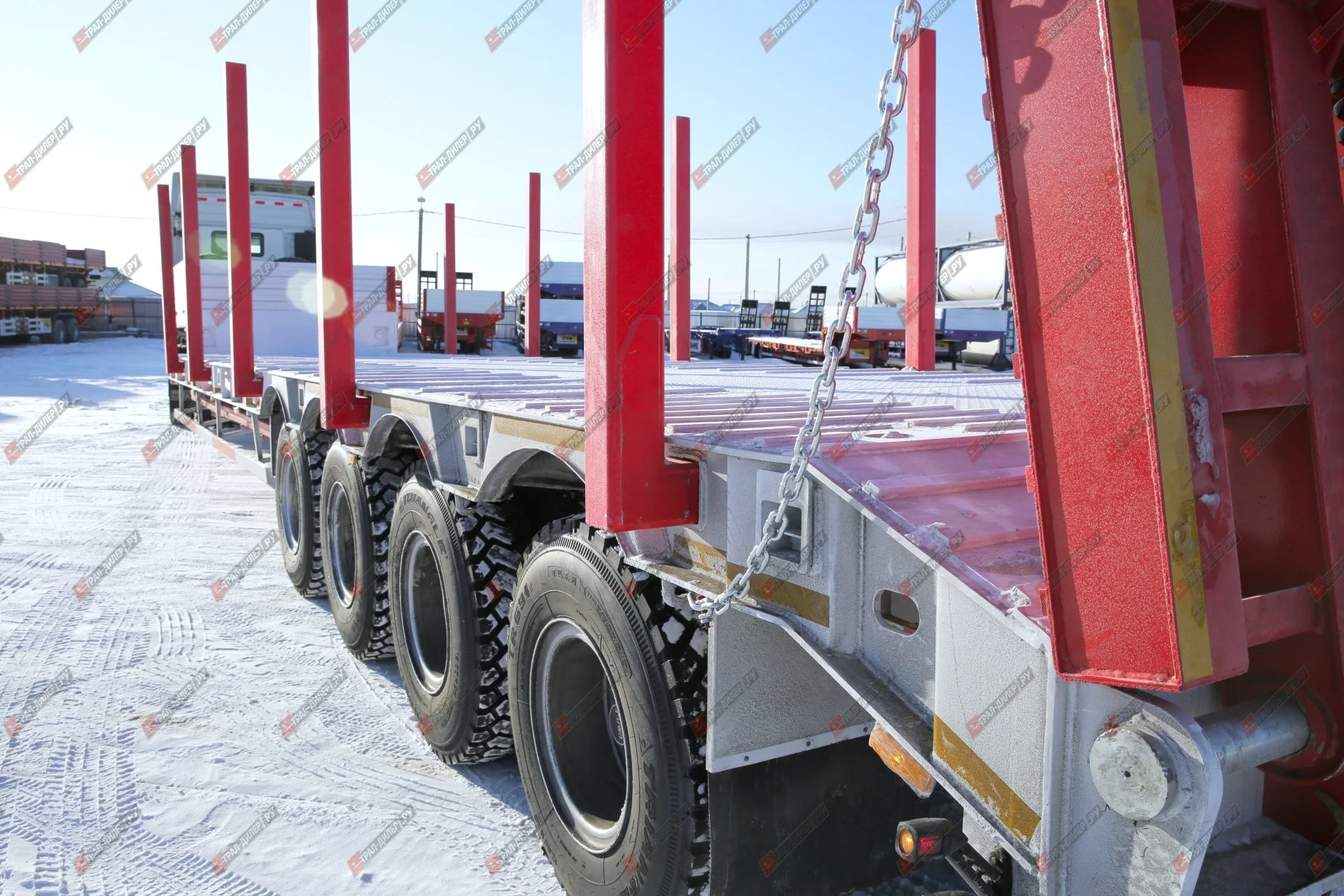 Высокорамный трал Amur (CIMC) LYR9708TDPдля перевозки бульдозера Komatsu 475А - миниатюра 21