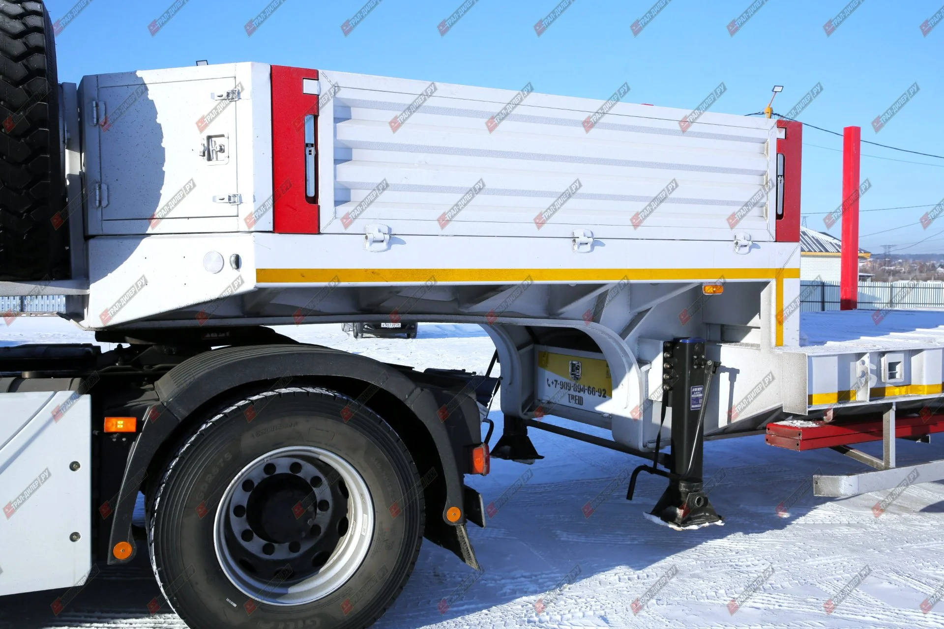 Высокорамный трал Amur (CIMC) LYR9708TDPдля перевозки бульдозера Komatsu 475А - миниатюра 25
