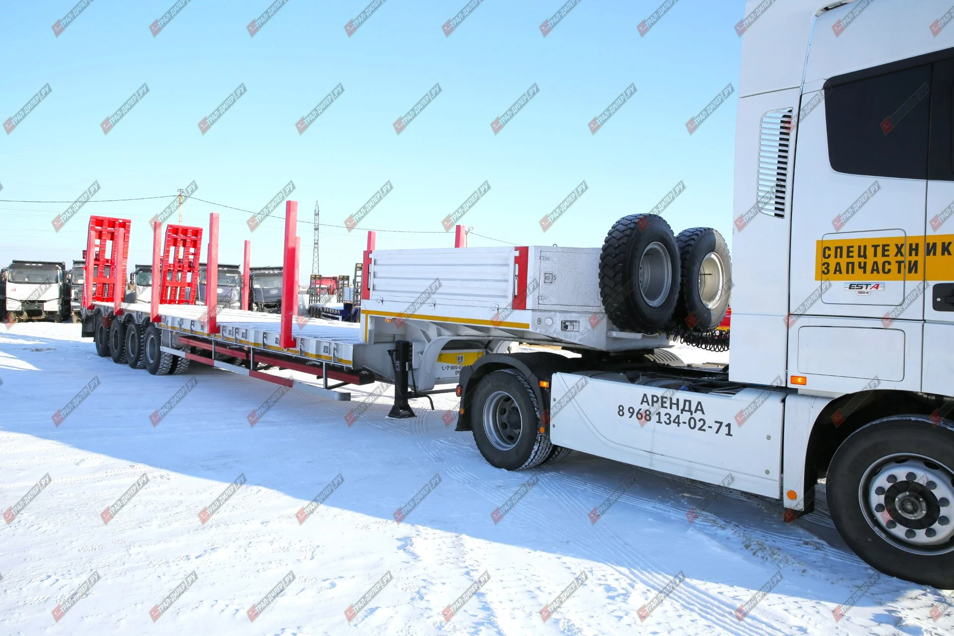 Высокорамный трал Amur (CIMC) LYR9708TDPдля перевозки бульдозера Komatsu 475А - миниатюра 31