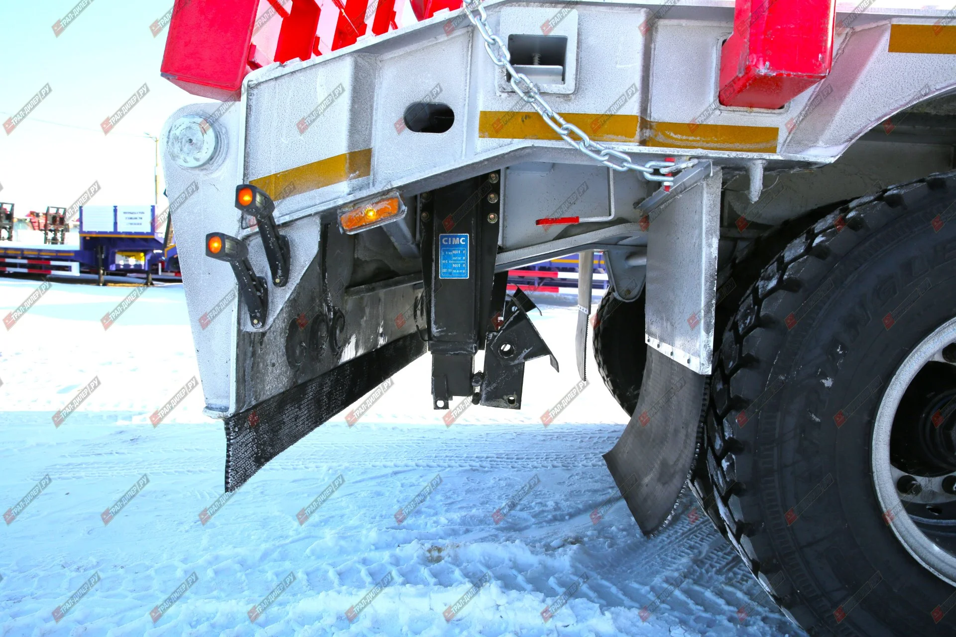 Высокорамный трал Amur (CIMC) LYR9708TDPдля перевозки бульдозера Komatsu 475А - миниатюра 42