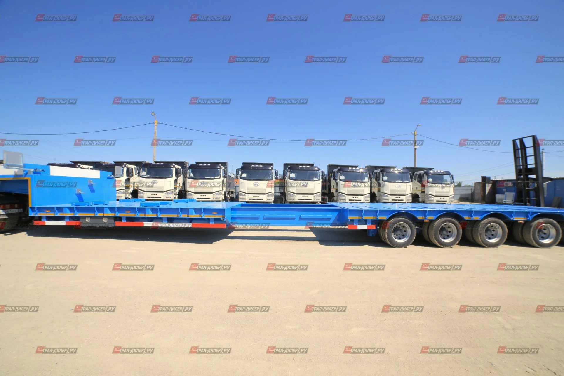 Низкорамный раздвижной трал AMUR LYR9806TDPW 90 т - миниатюра 2