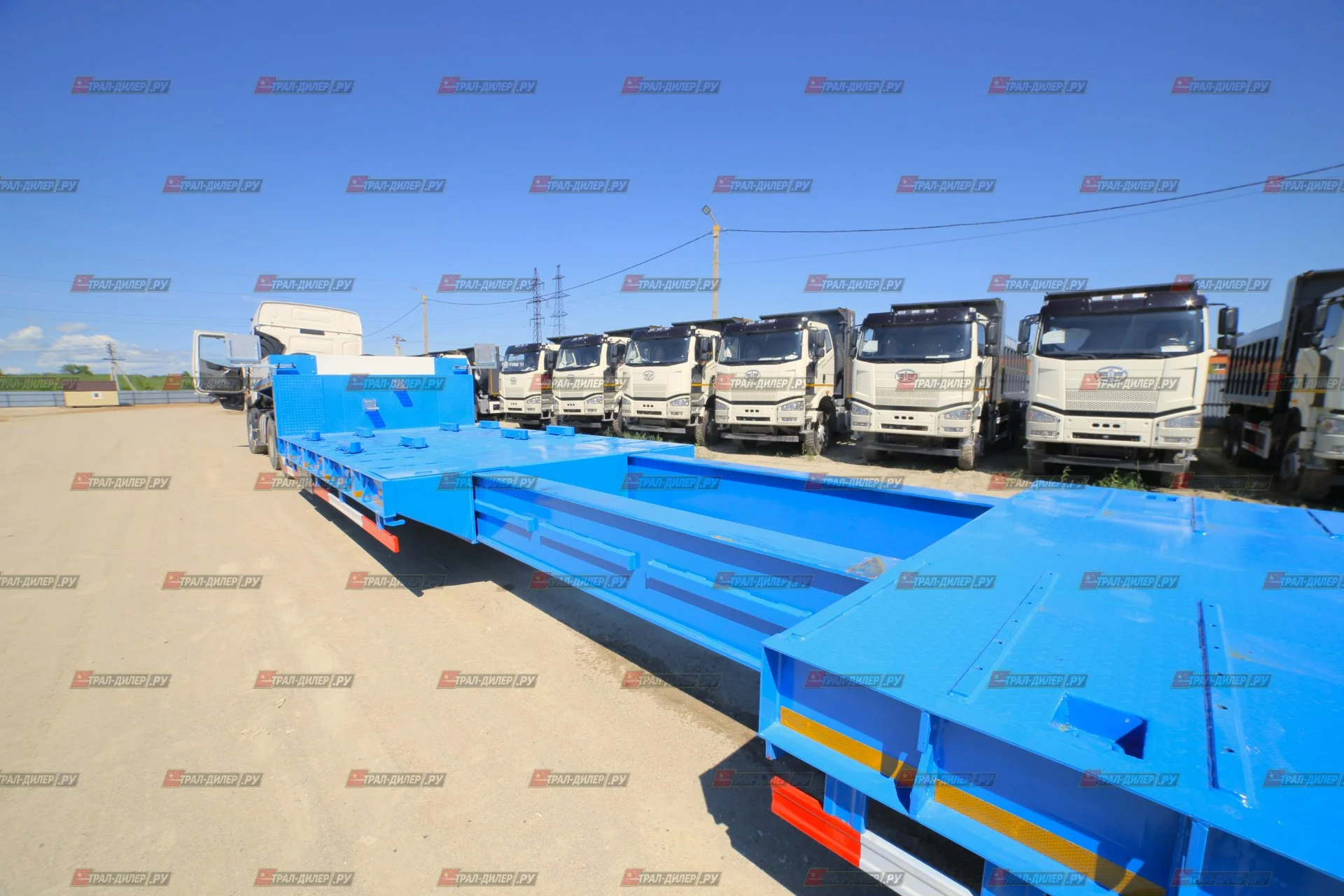 Низкорамный раздвижной трал AMUR LYR9806TDPW 90 т - миниатюра 3