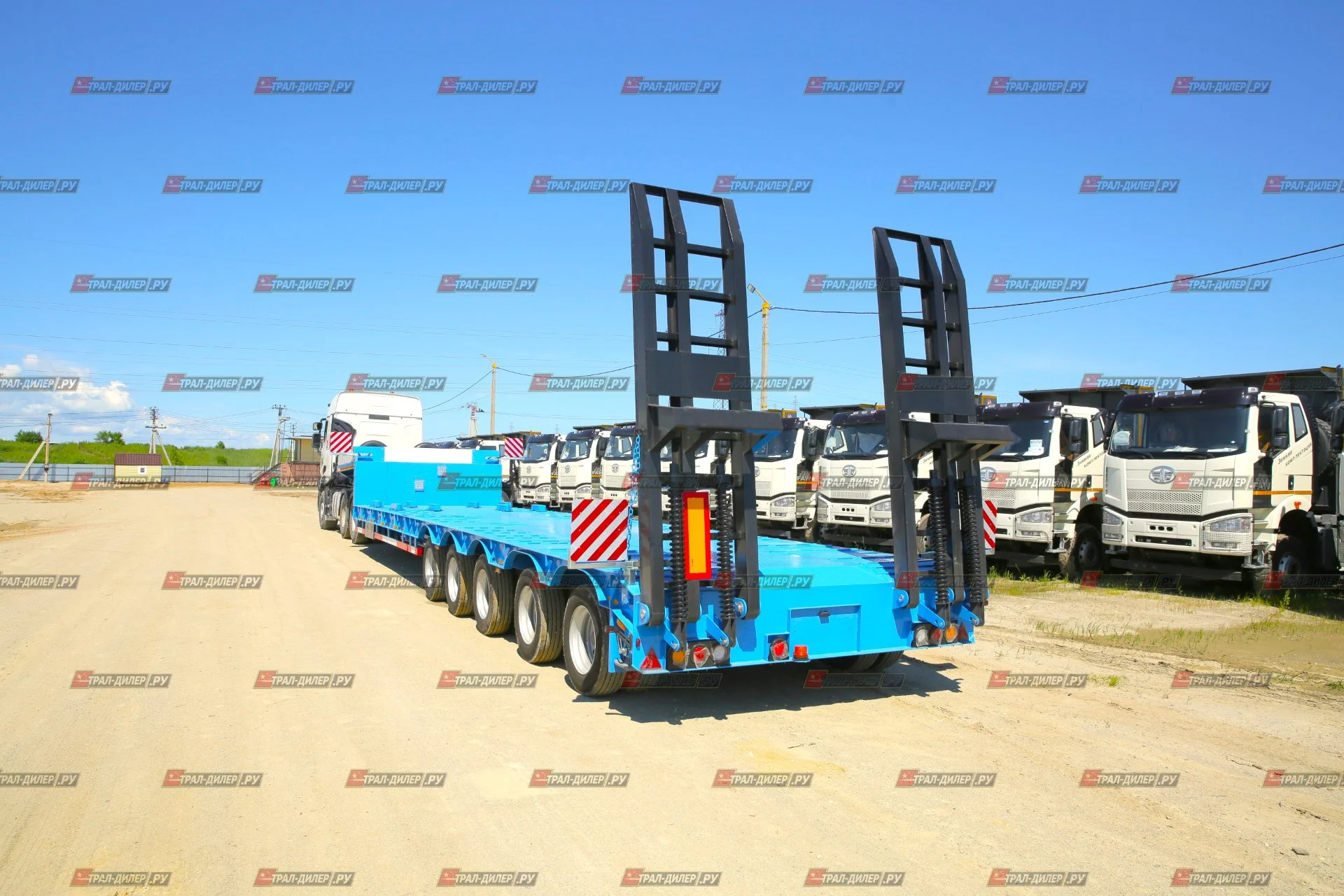 Низкорамный раздвижной трал AMUR LYR9806TDPW 90 т - миниатюра 4