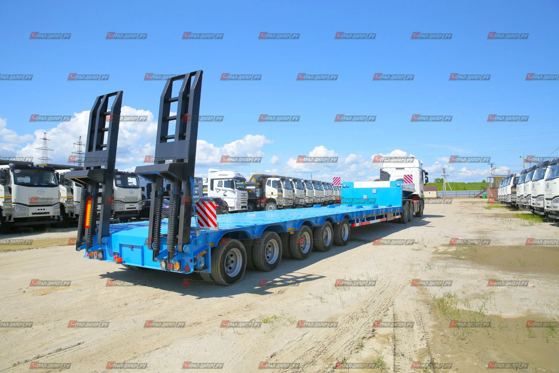 Низкорамный раздвижной трал AMUR LYR9806TDPW 90 т - миниатюра 22