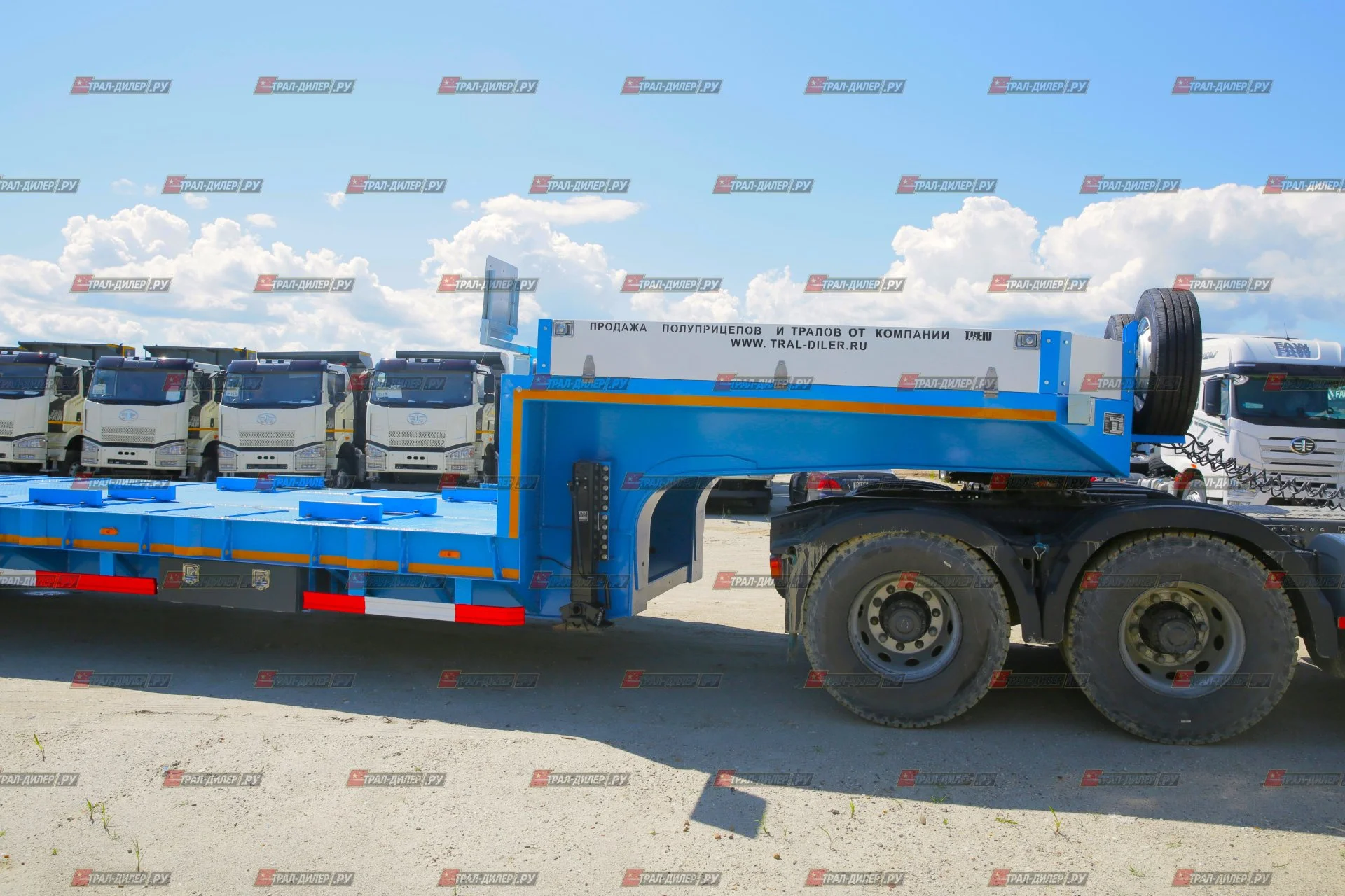Низкорамный раздвижной трал AMUR LYR9806TDPW 90 т - миниатюра 23