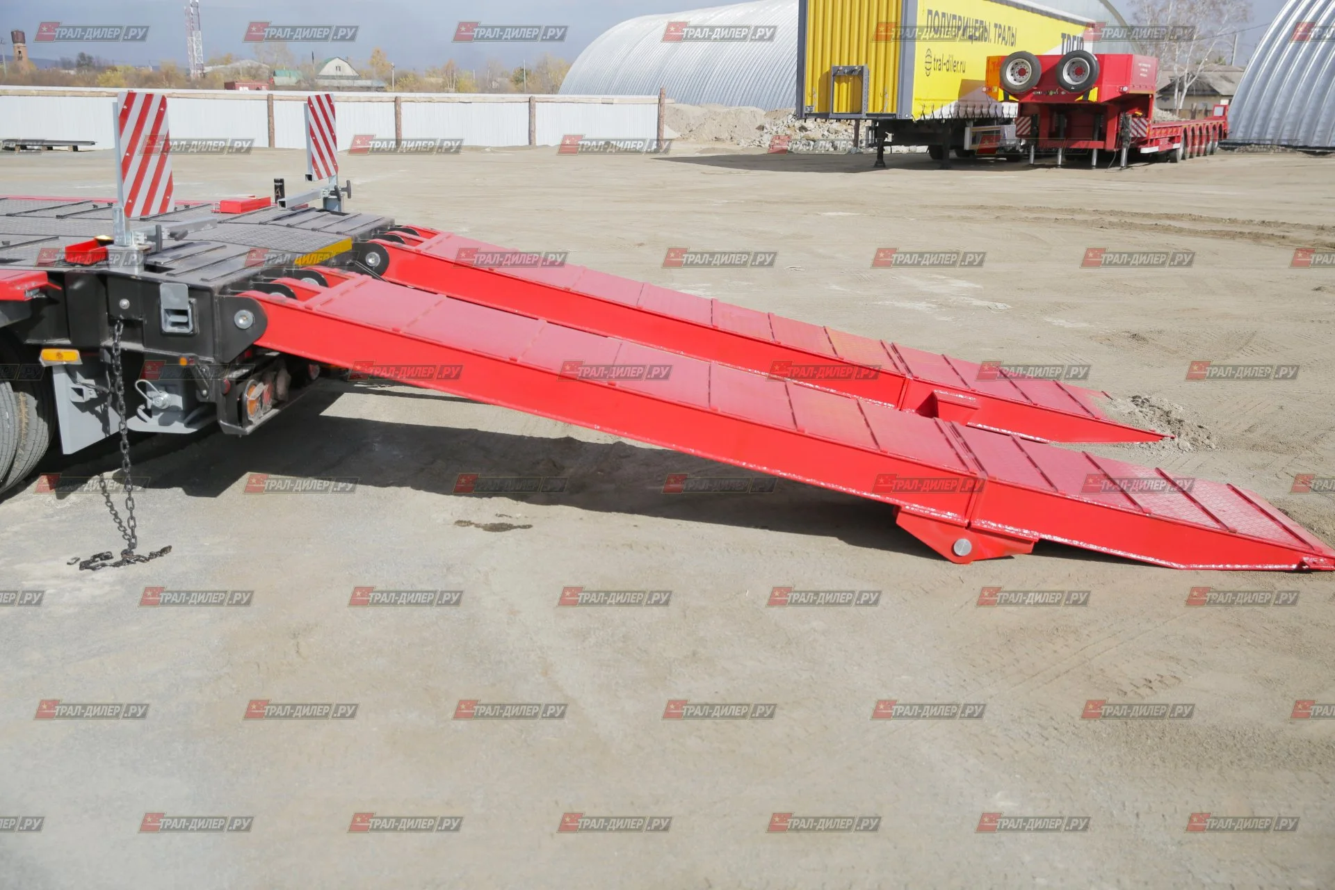 Телескопический низкорамный-раздвижной трал Amur LYR9806TDPW 80 т пневмоподвеска - миниатюра 38