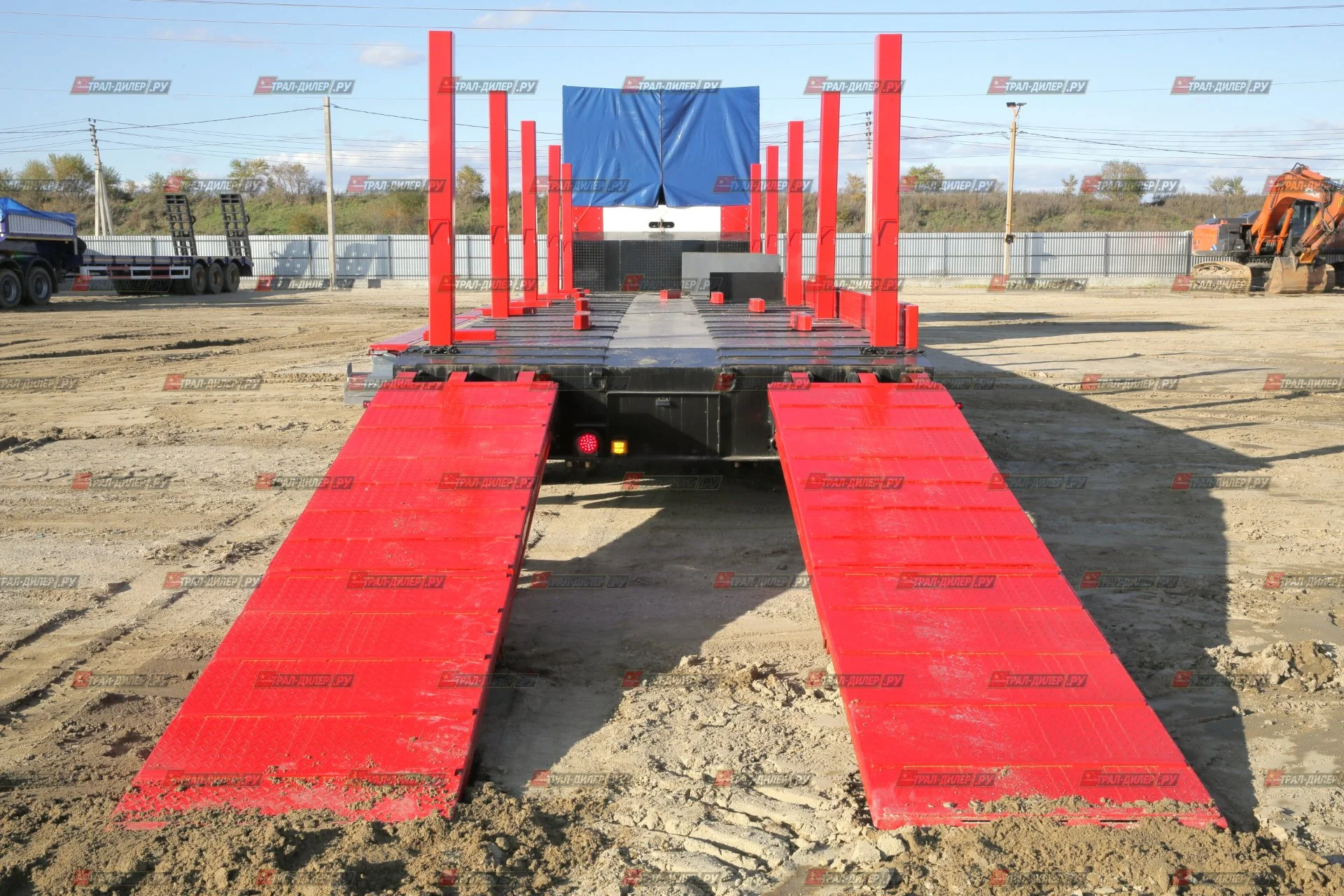 Раздвижной низкорамный трал Amur LYR9806TDPW 90т с тентом на гусаке - миниатюра 27