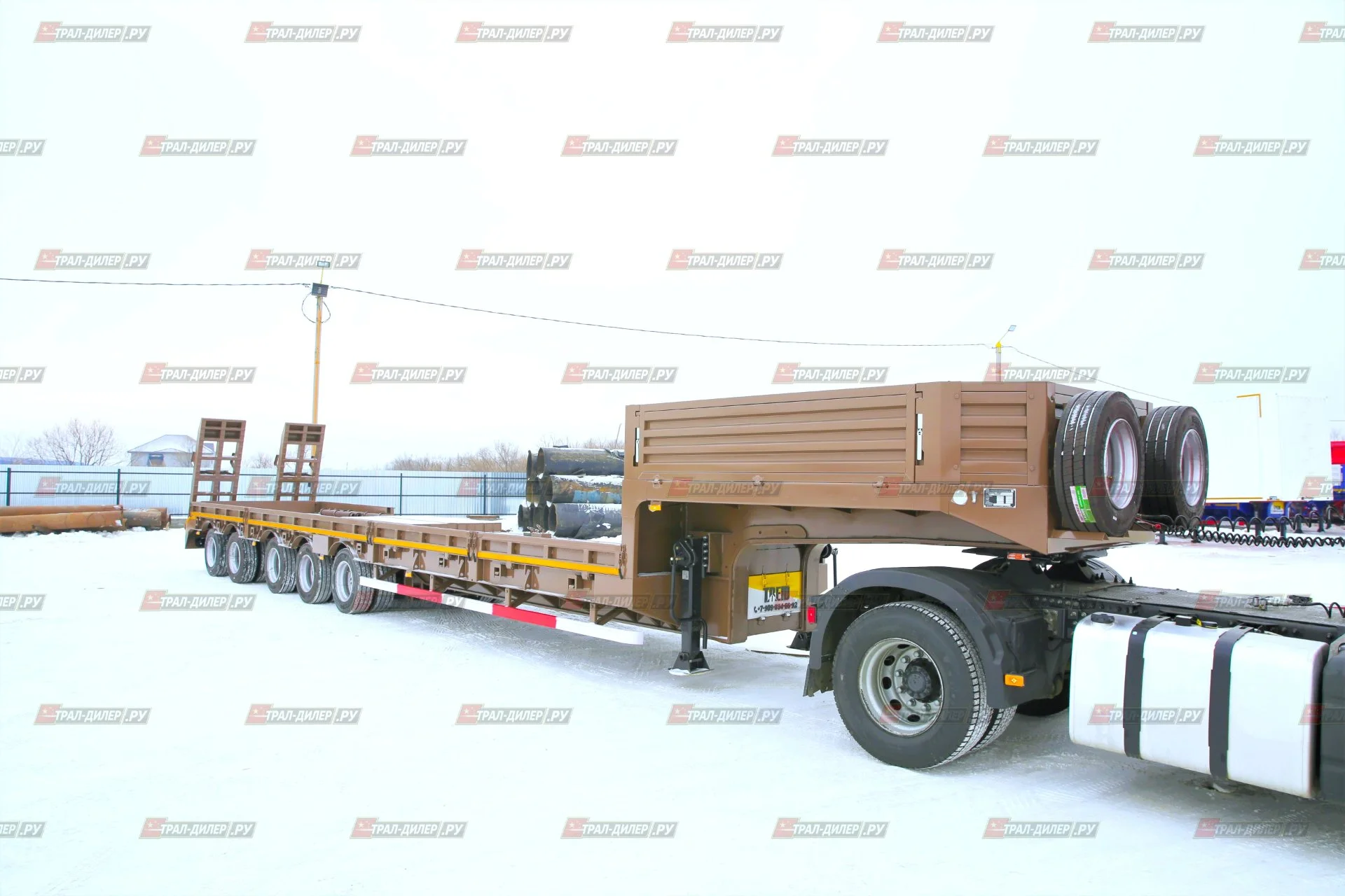 Низкорамный трал Amur LYR9806TDPW 90т - миниатюра 2
