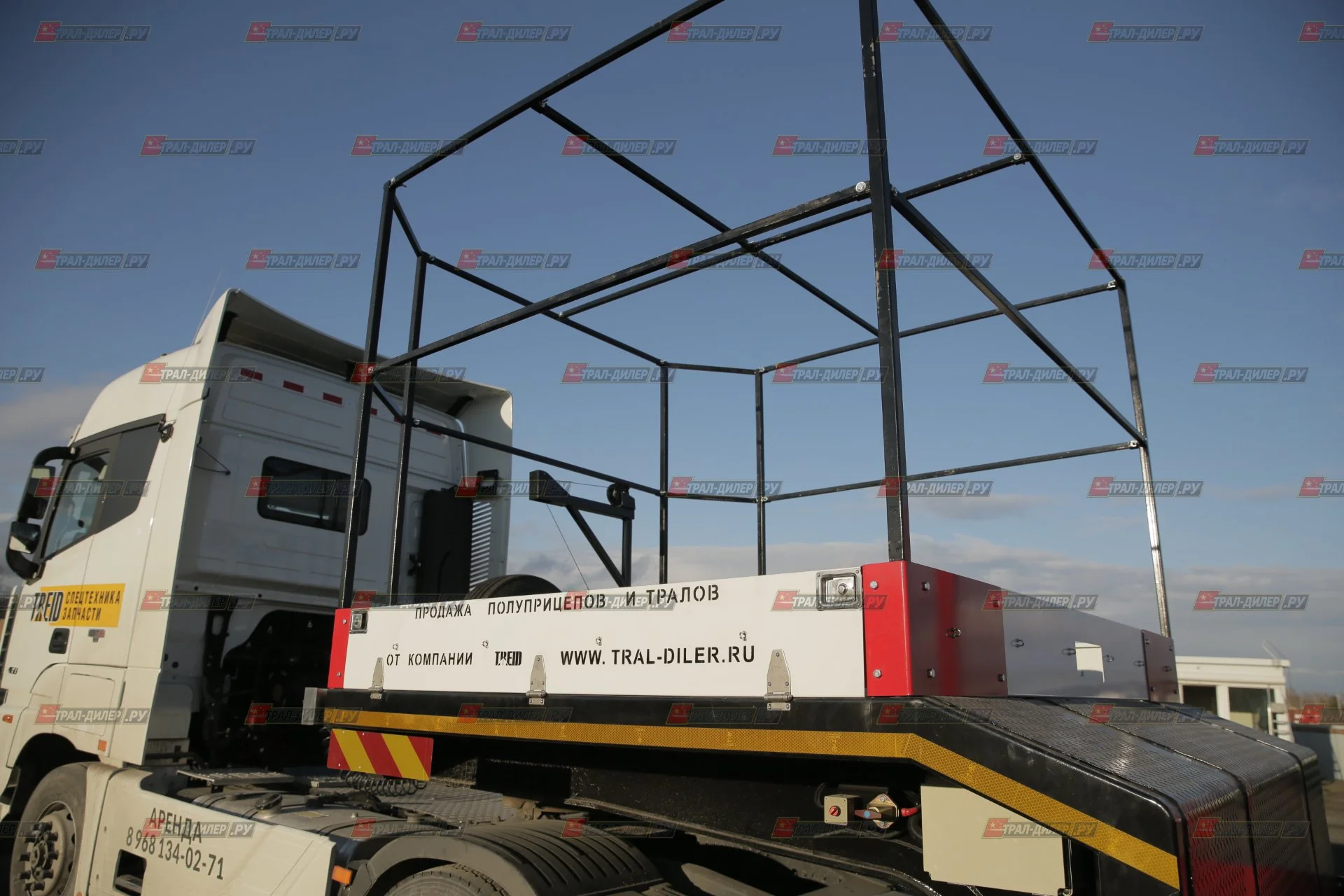 Раздвижной низкорамный трал Amur LYR9806TDPW с тентом на гусаке - миниатюра 40