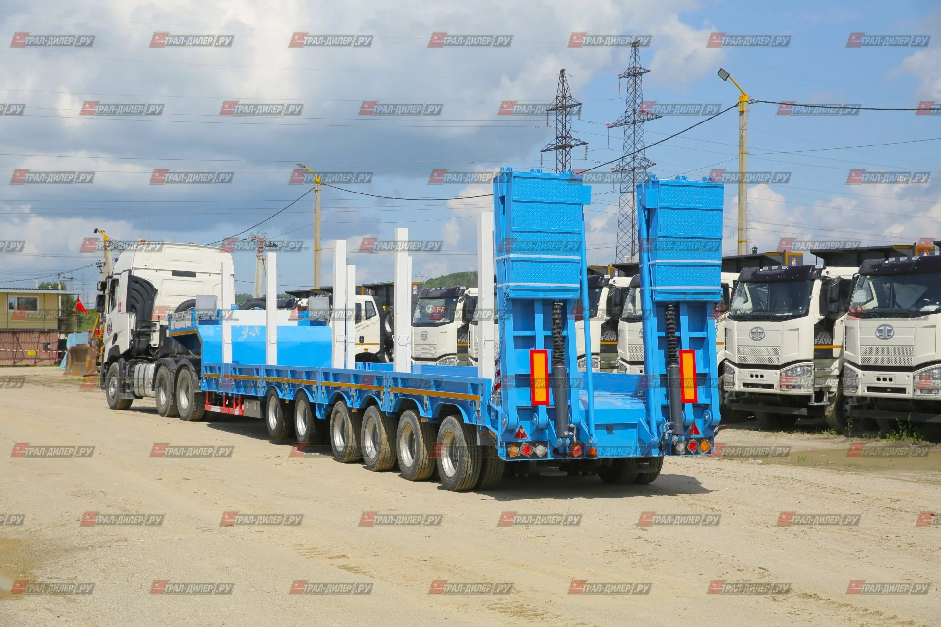Низкорамный раздвижной (телескопический) трал CIMC (AMUR) LYR9906TDPL - миниатюра 3