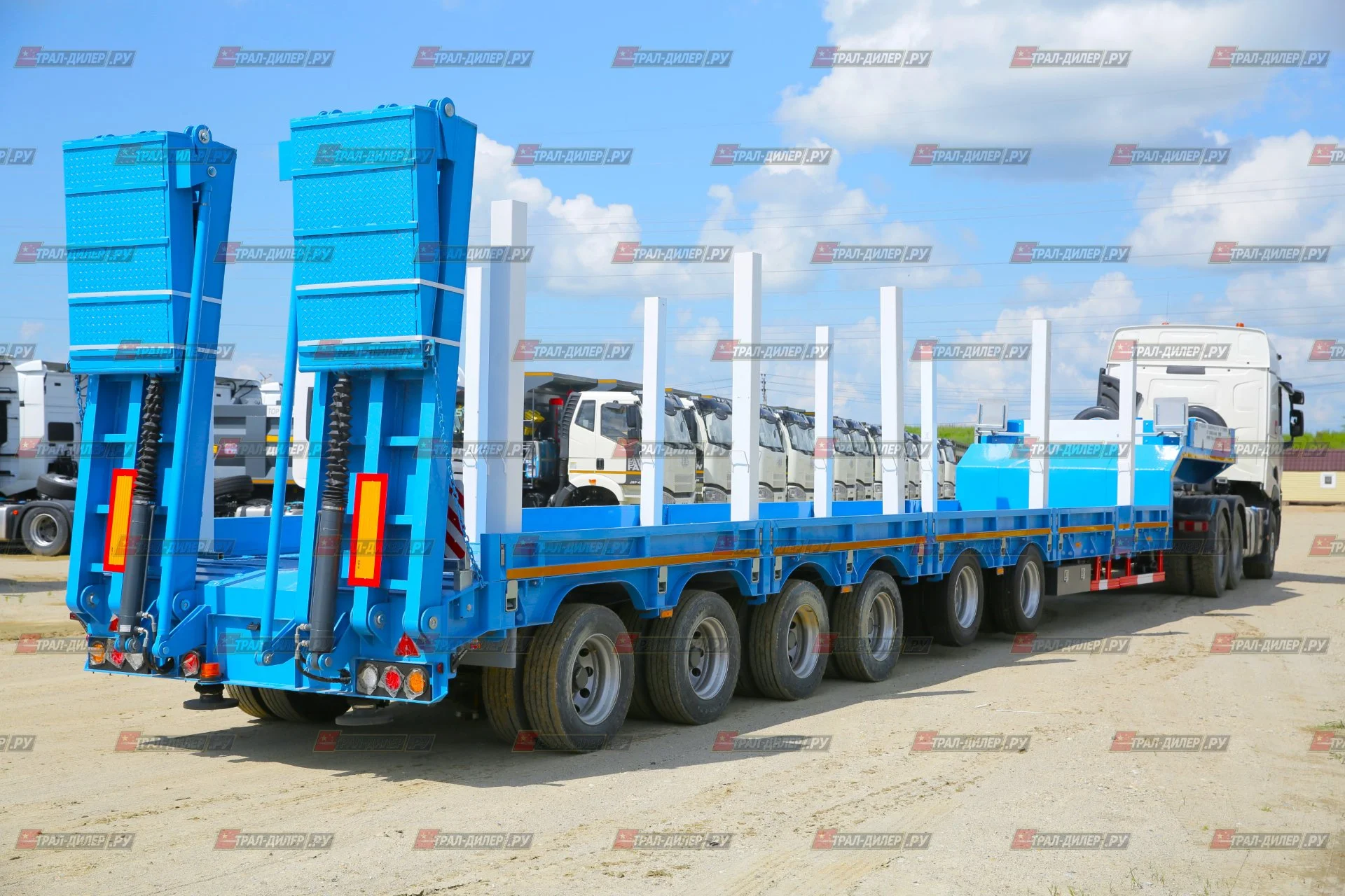 Низкорамный раздвижной (телескопический) трал CIMC (AMUR) LYR9906TDPL - миниатюра 5