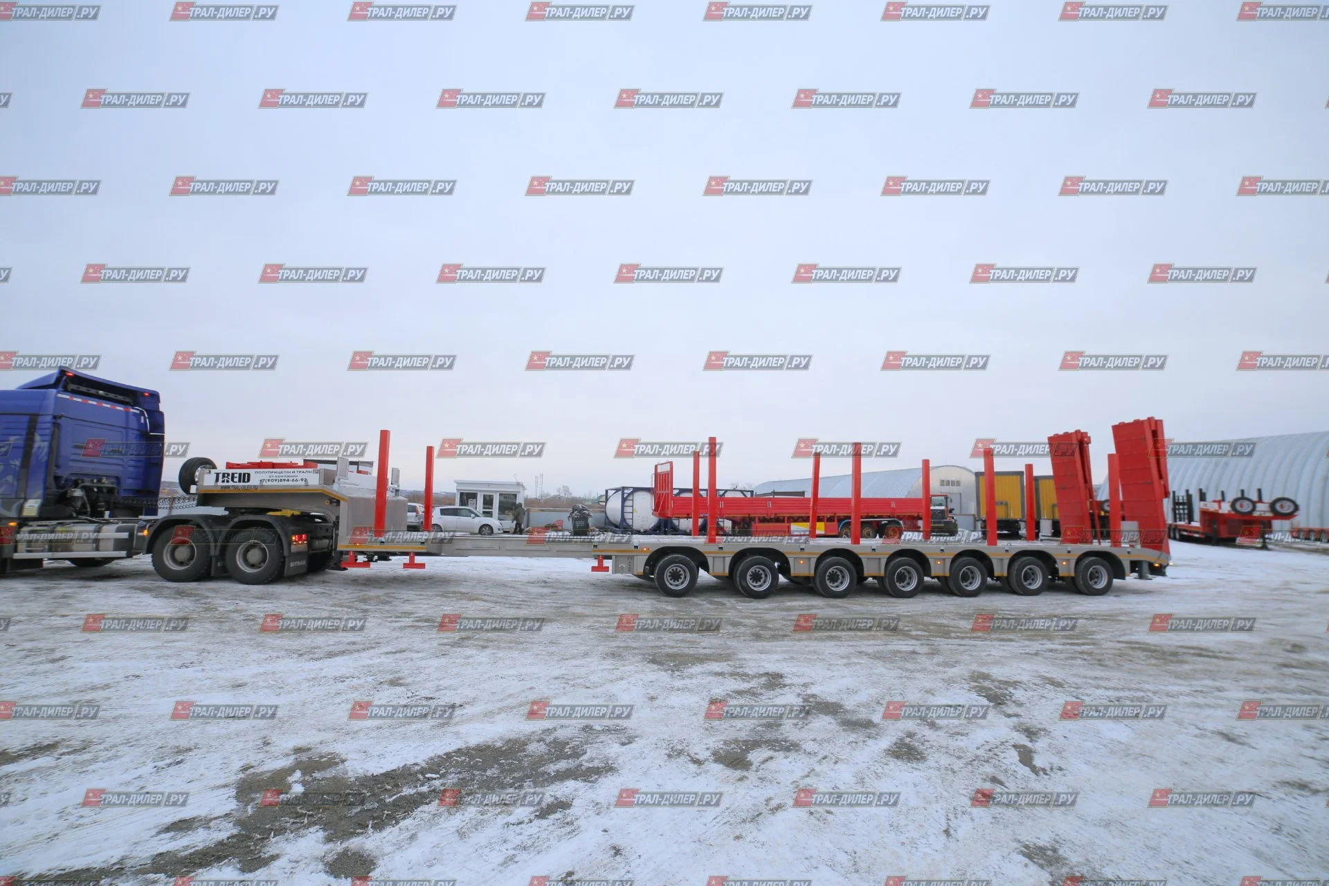 Уникальный 7-осный раздвижной трал Amur LYR9600TDPXZLQ - миниатюра 2