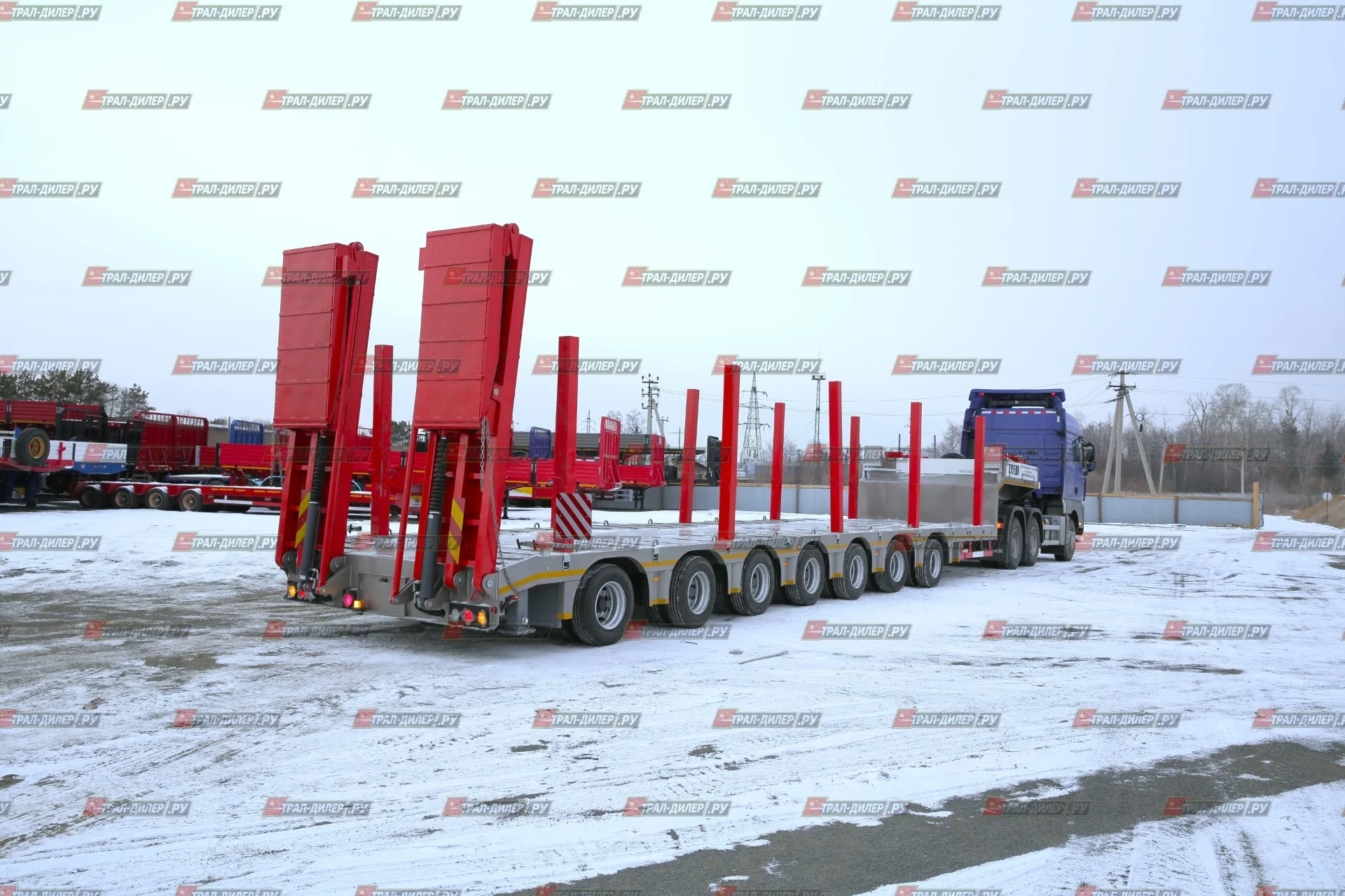 Уникальный 7-осный раздвижной трал Amur LYR9600TDPXZLQ - миниатюра 4