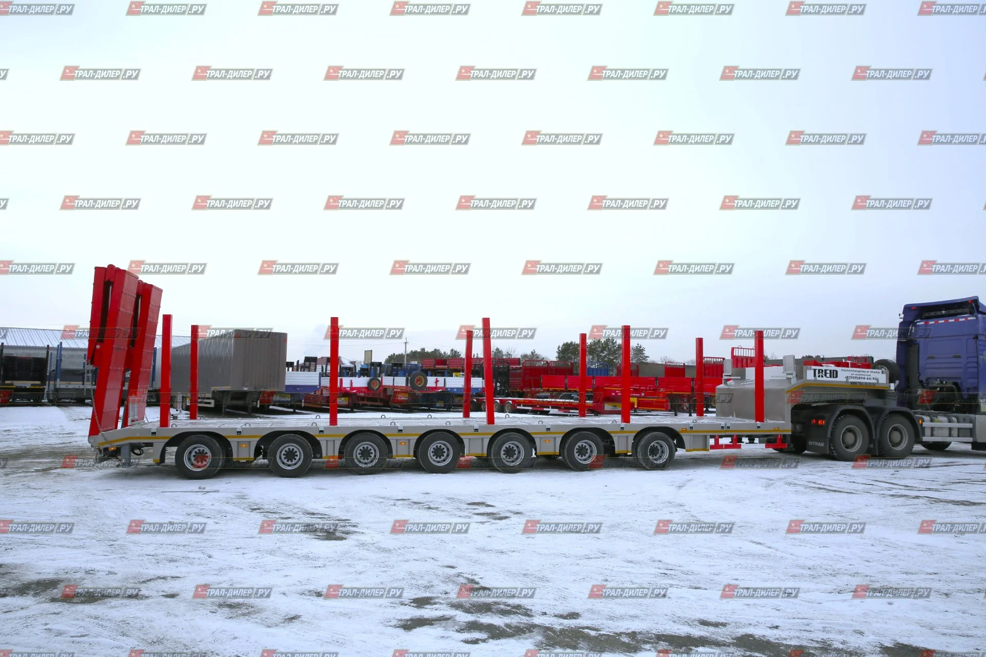 Уникальный 7-осный раздвижной трал Amur LYR9600TDPXZLQ - миниатюра 19
