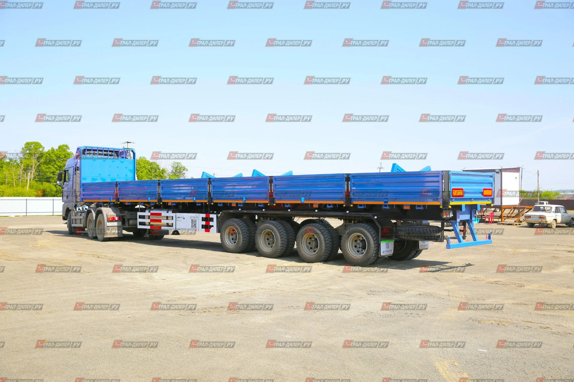В наличии! Полуприцеп бортовой TONGYADA CTY9704LBS 16,5 м  80 т