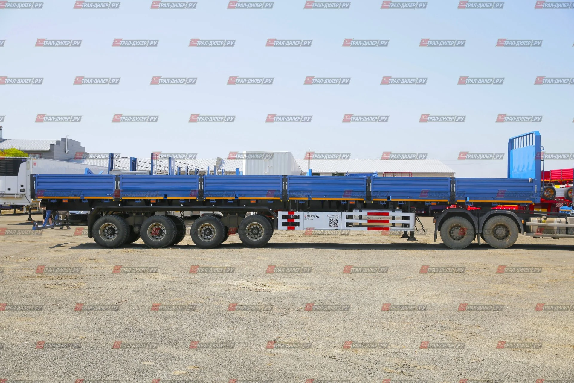 В наличии! Полуприцеп бортовой TONGYADA CTY9704LBS 16,5 м 80 т - миниатюра 2