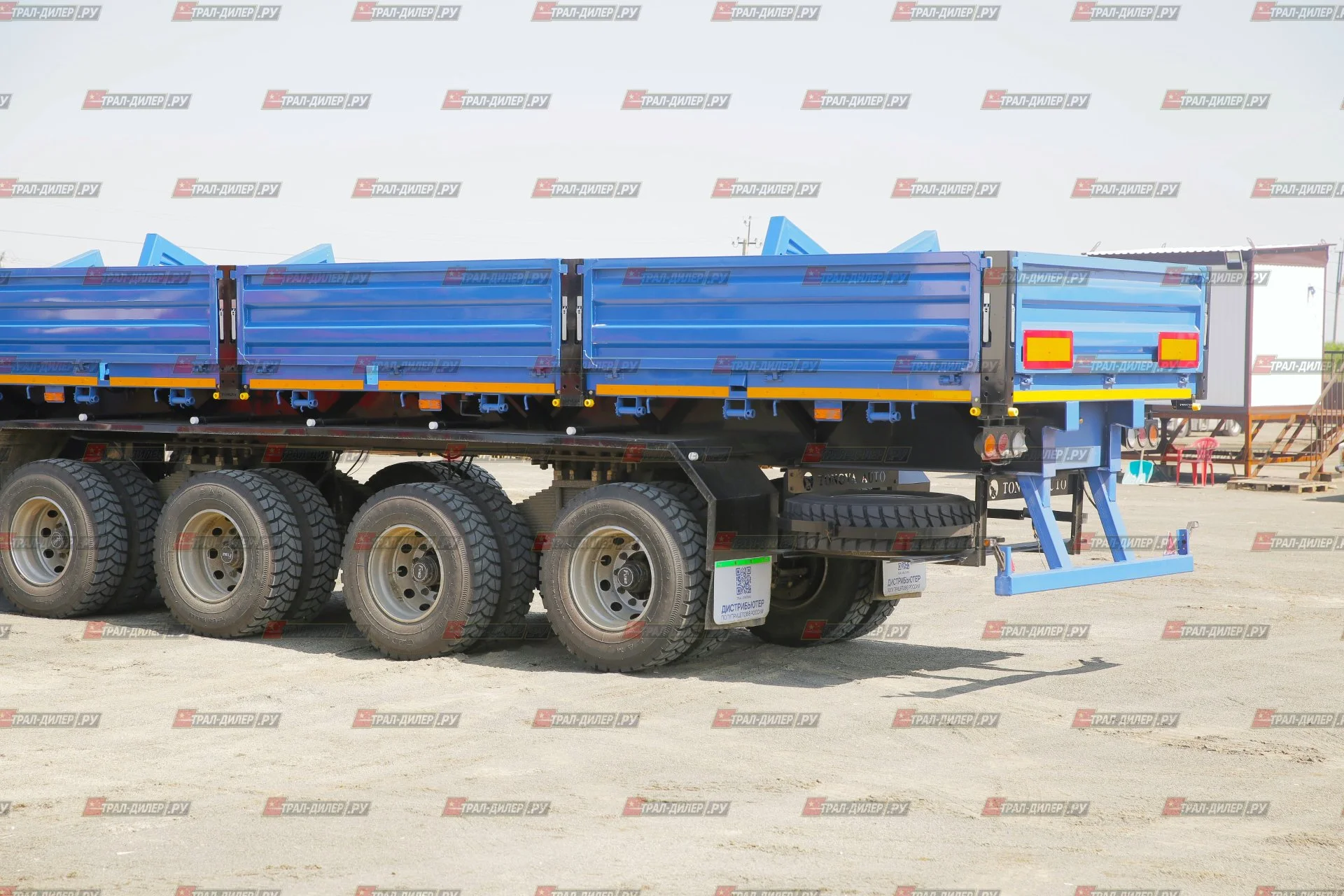 В наличии! Полуприцеп бортовой TONGYADA CTY9704LBS 16,5 м 80 т - миниатюра 3