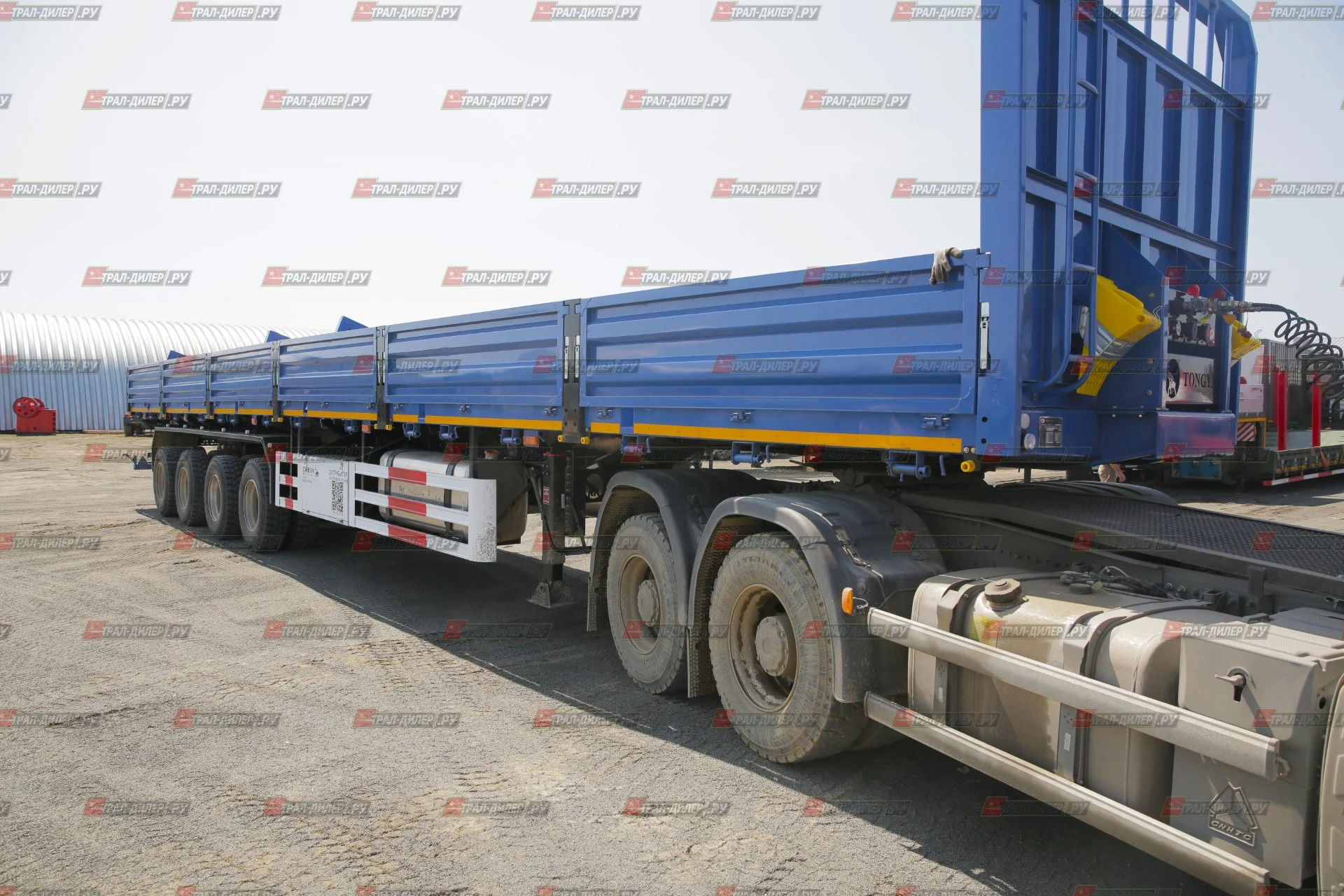 В наличии! Полуприцеп бортовой TONGYADA CTY9704LBS 16,5 м 80 т - миниатюра 8