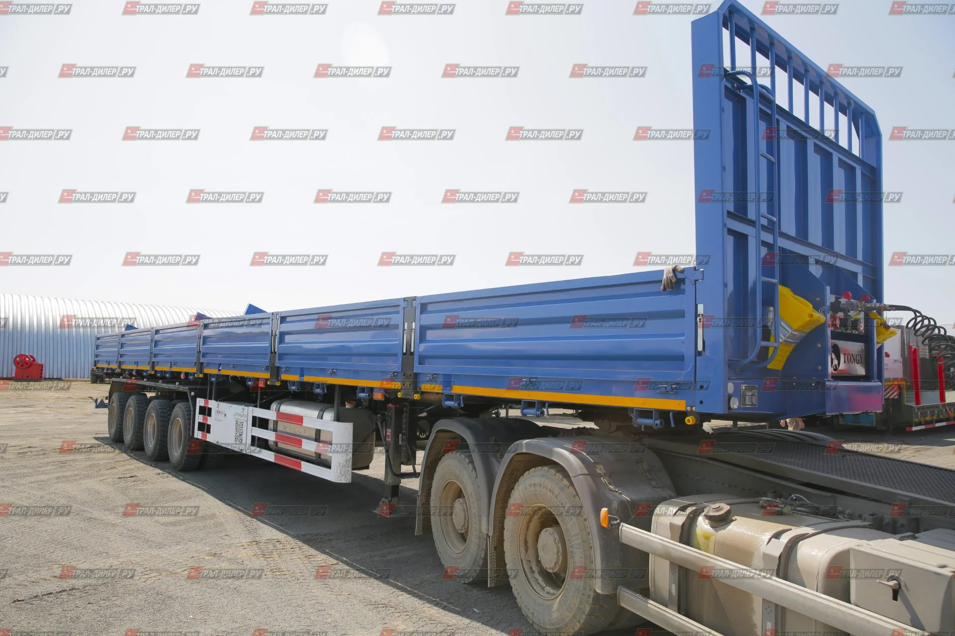 В наличии! Полуприцеп бортовой TONGYADA CTY9704LBS 16,5 м 80 т - миниатюра 9