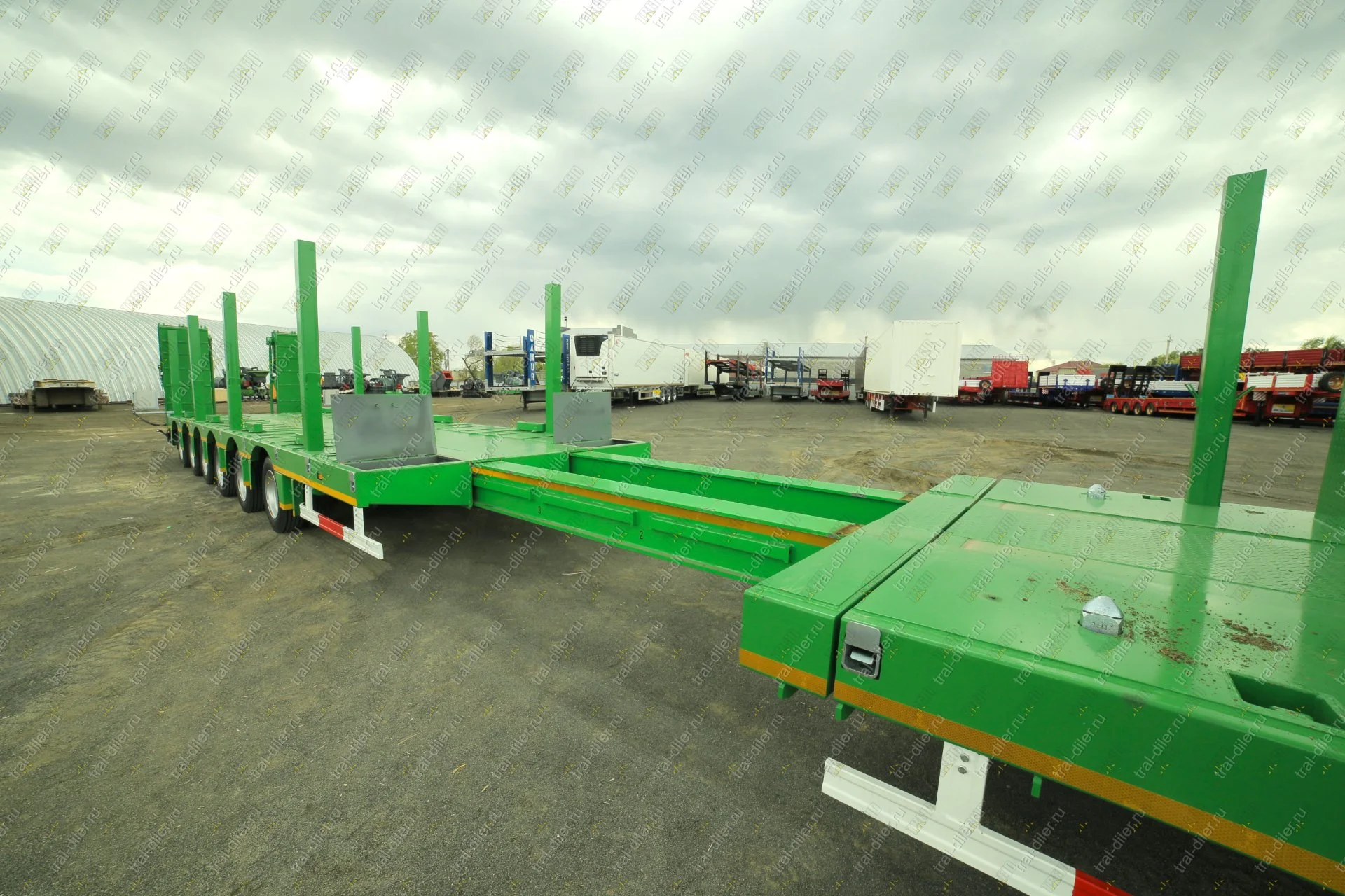 Низкорамный раздвижной (телескопический) трал CIMC (AMUR) LYR9906TDPL - миниатюра 8