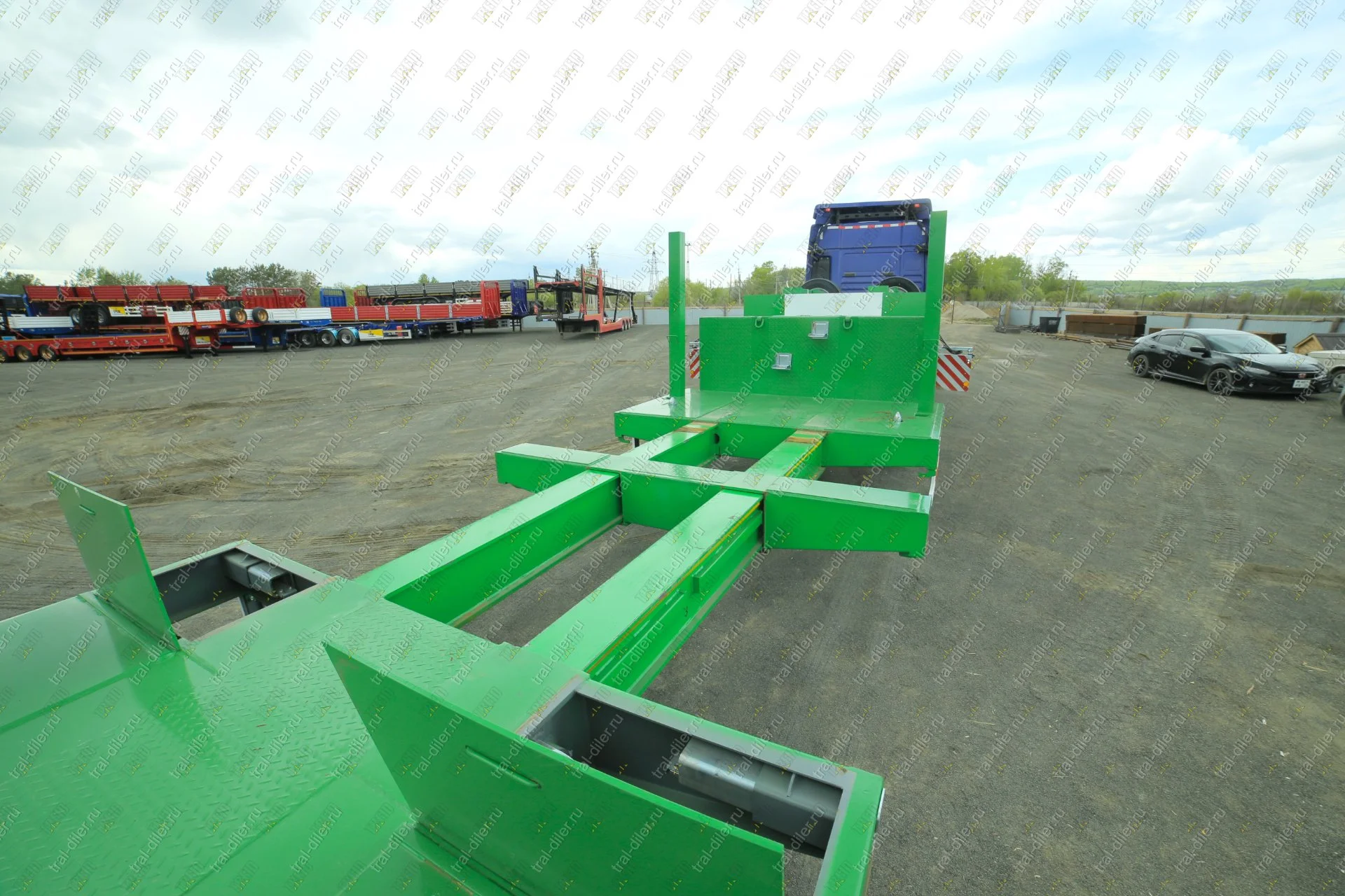 Низкорамный раздвижной (телескопический) трал CIMC (AMUR) LYR9906TDPL - миниатюра 11