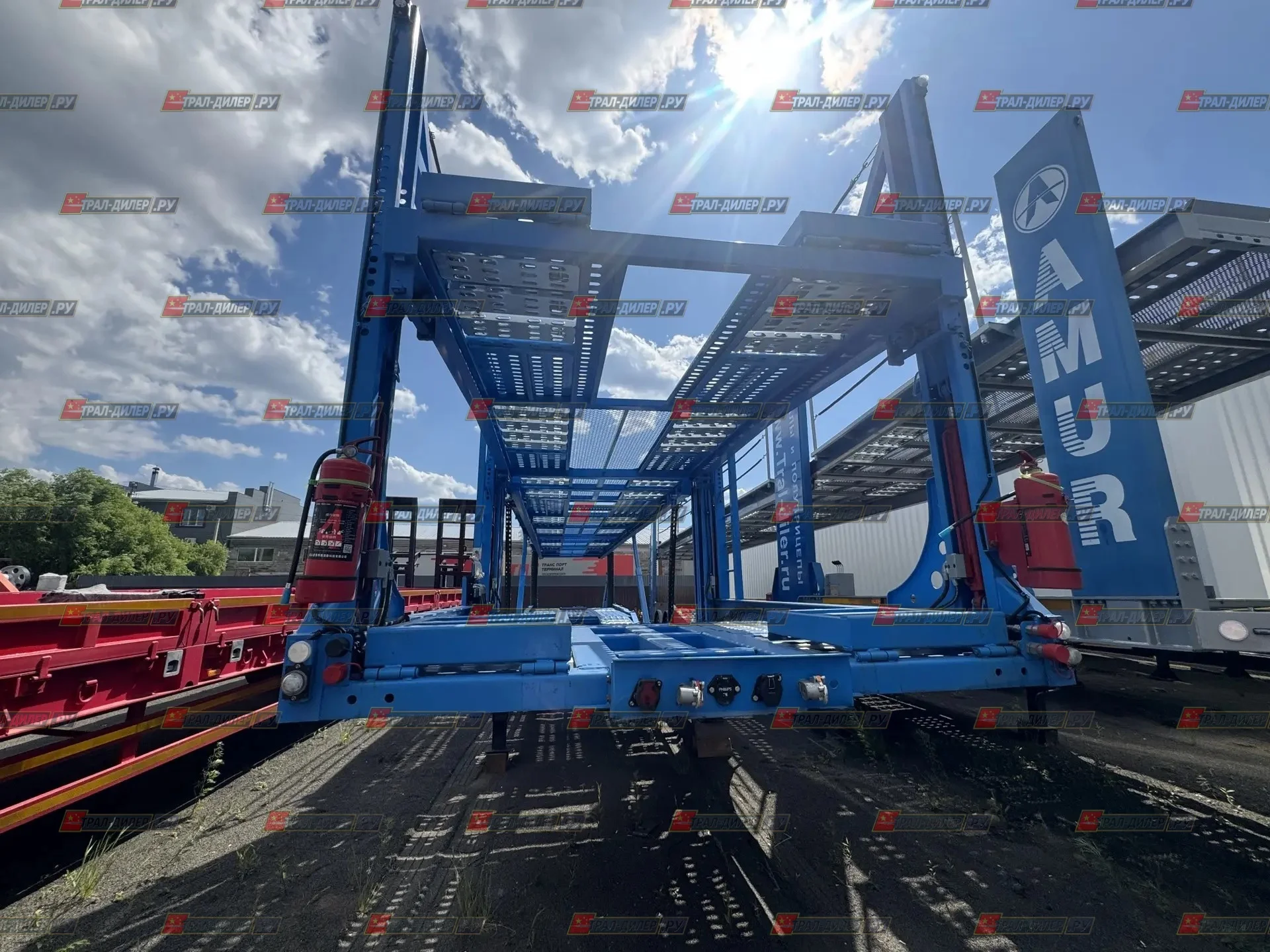 В наличии! Автовоз-контейнеровоз JUYUN LYZ9222TCL 26 г - миниатюра 2
