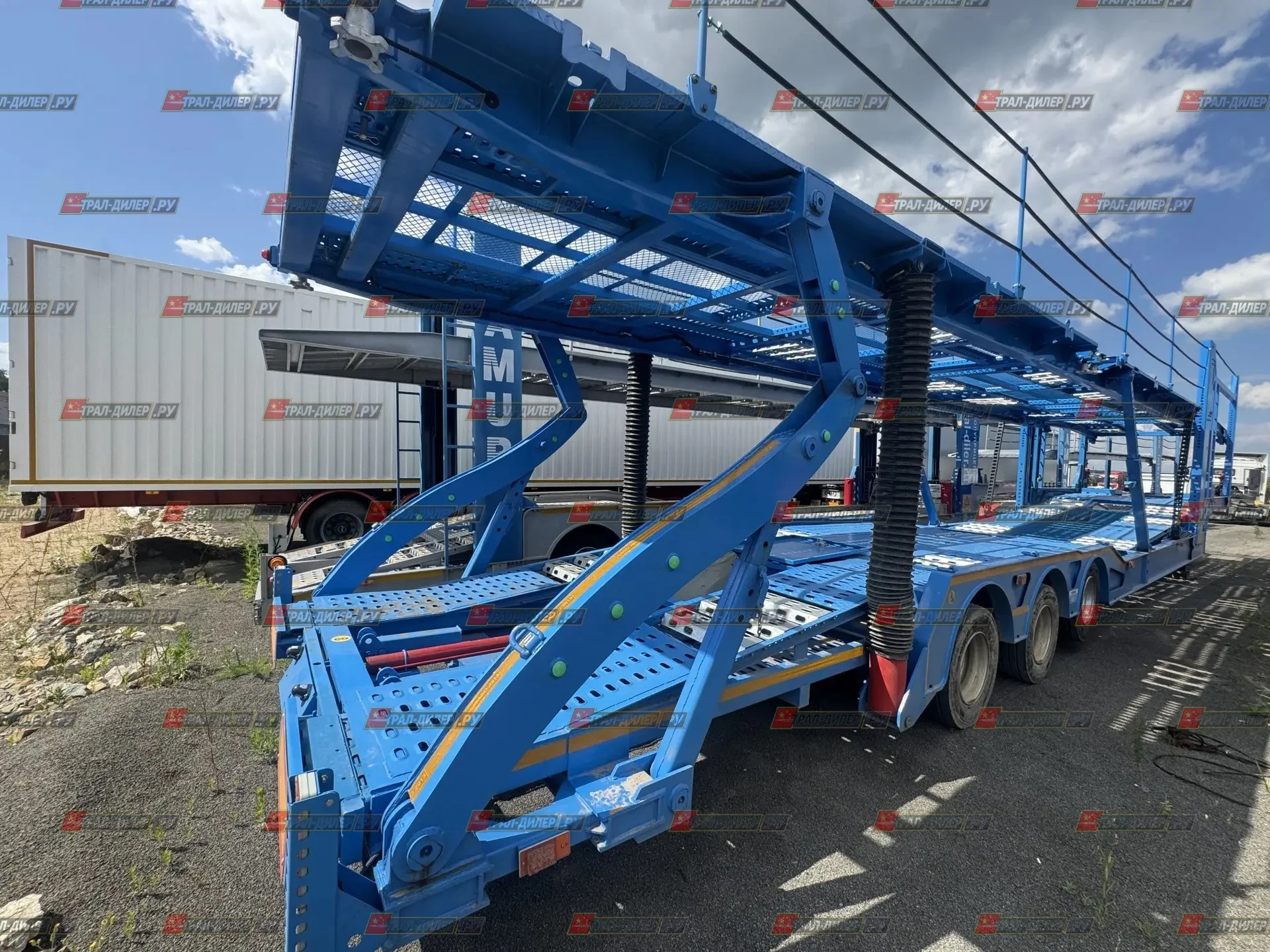 В наличии! Автовоз-контейнеровоз JUYUN LYZ9222TCL 26 г - миниатюра 4