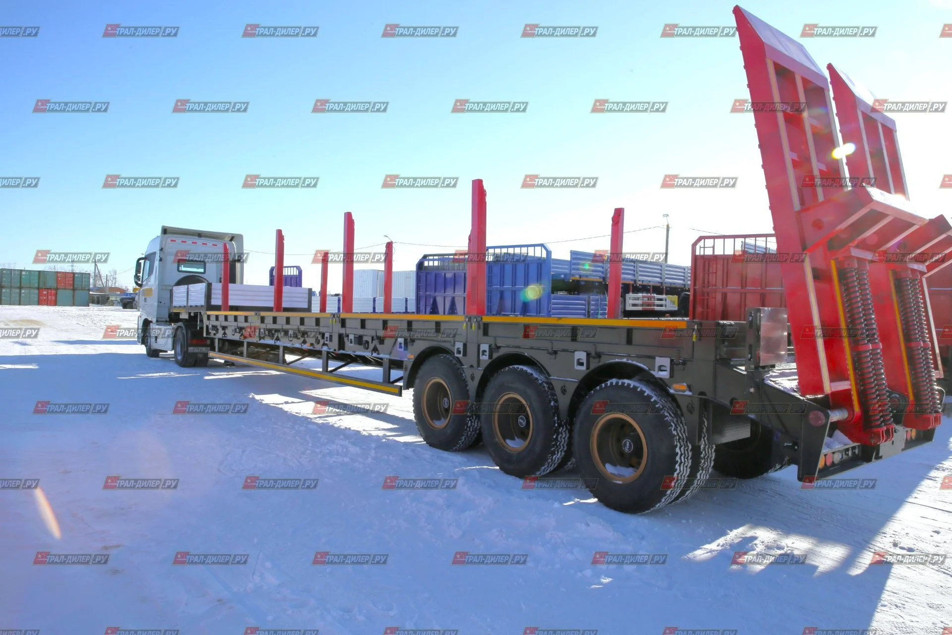 В наличии! Высокорамный  трал Luxuda LZC9302TDP 80 т - миниатюра 3