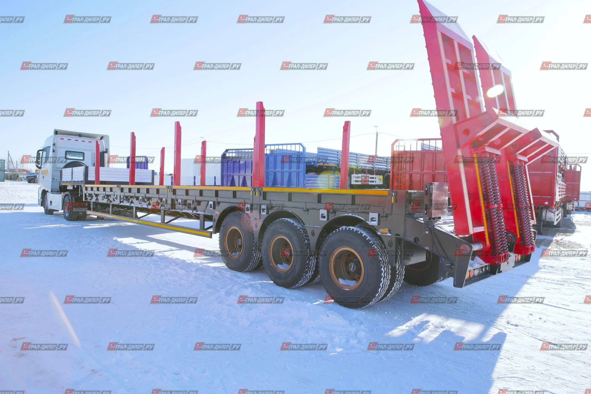 В наличии! Высокорамный  трал Luxuda LZC9302TDP 80 т - миниатюра 4