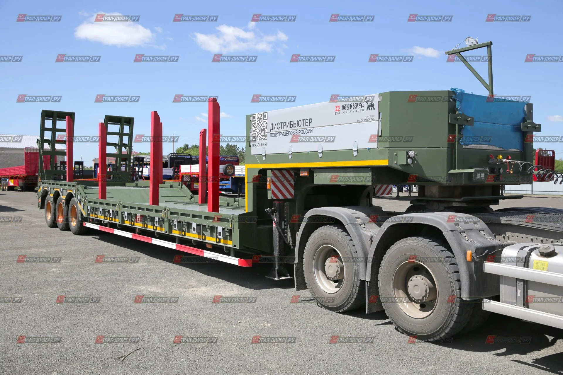 Среднерамный трал-корыто Tongyada CTY9603TDPS 60 т - миниатюра 2