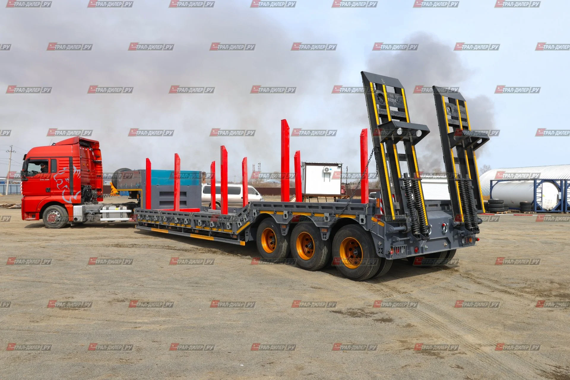 Трал (корыто закрытые колеса)марки TONGYADA CTY9603TDPS - миниатюра 3