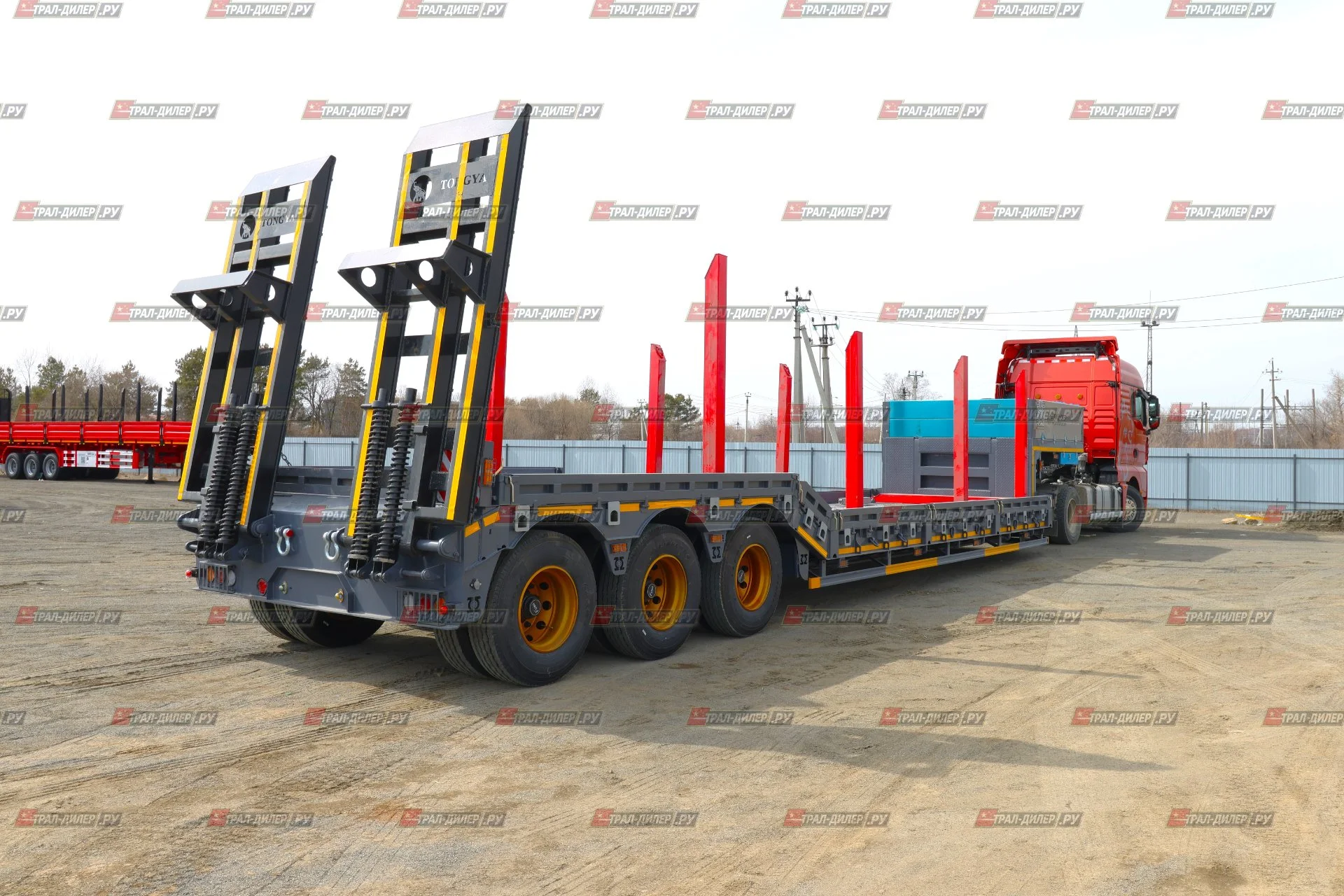 Трал (корыто закрытые колеса)марки TONGYADA CTY9603TDPS - миниатюра 5