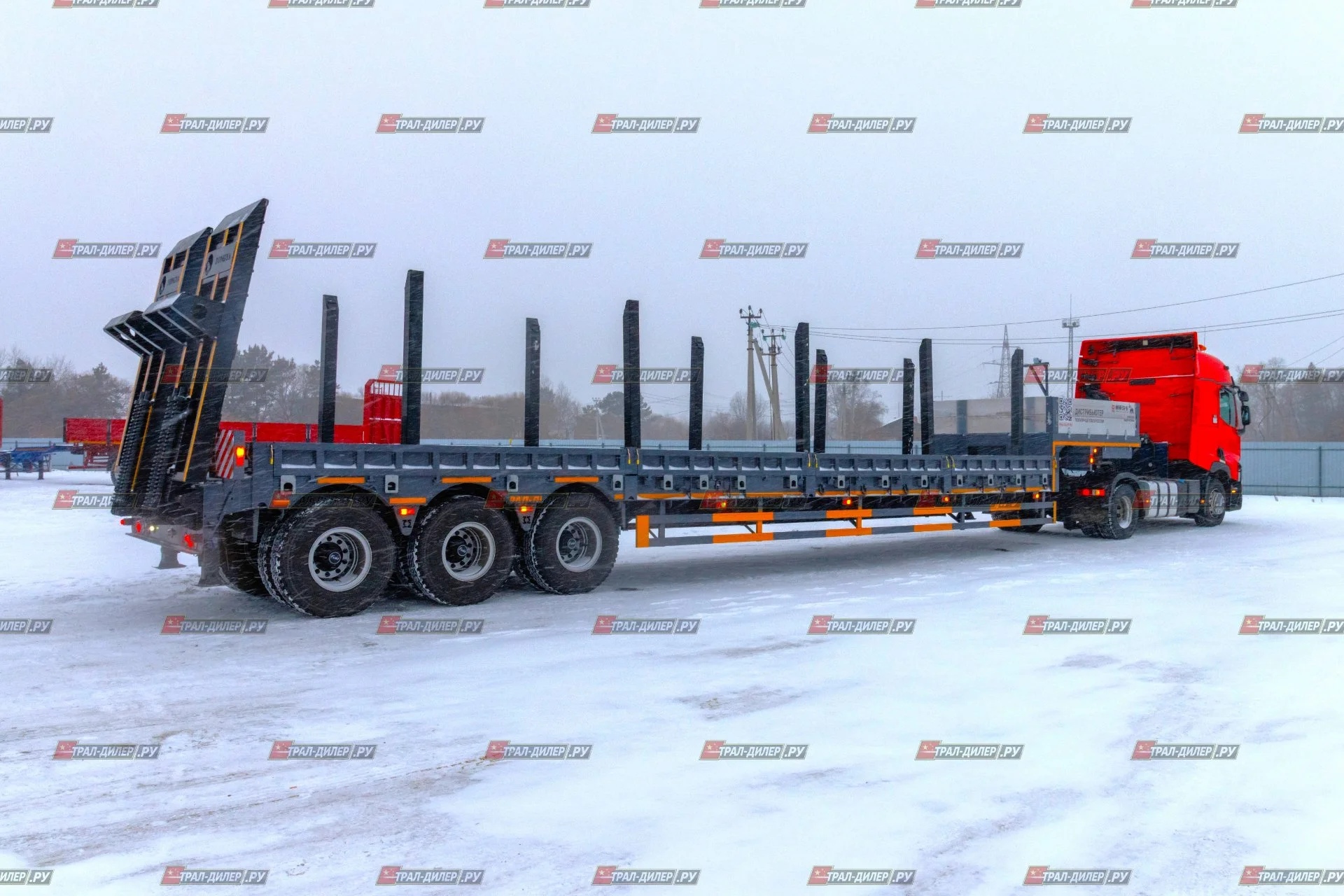 Высокорамный трал Tongyada CTY9603TDPS 80 т - миниатюра 4