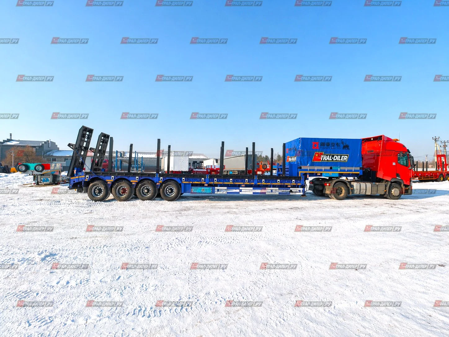 Высокорамный трал Tongyada CTY9804TDPS с тентом - изображение 1