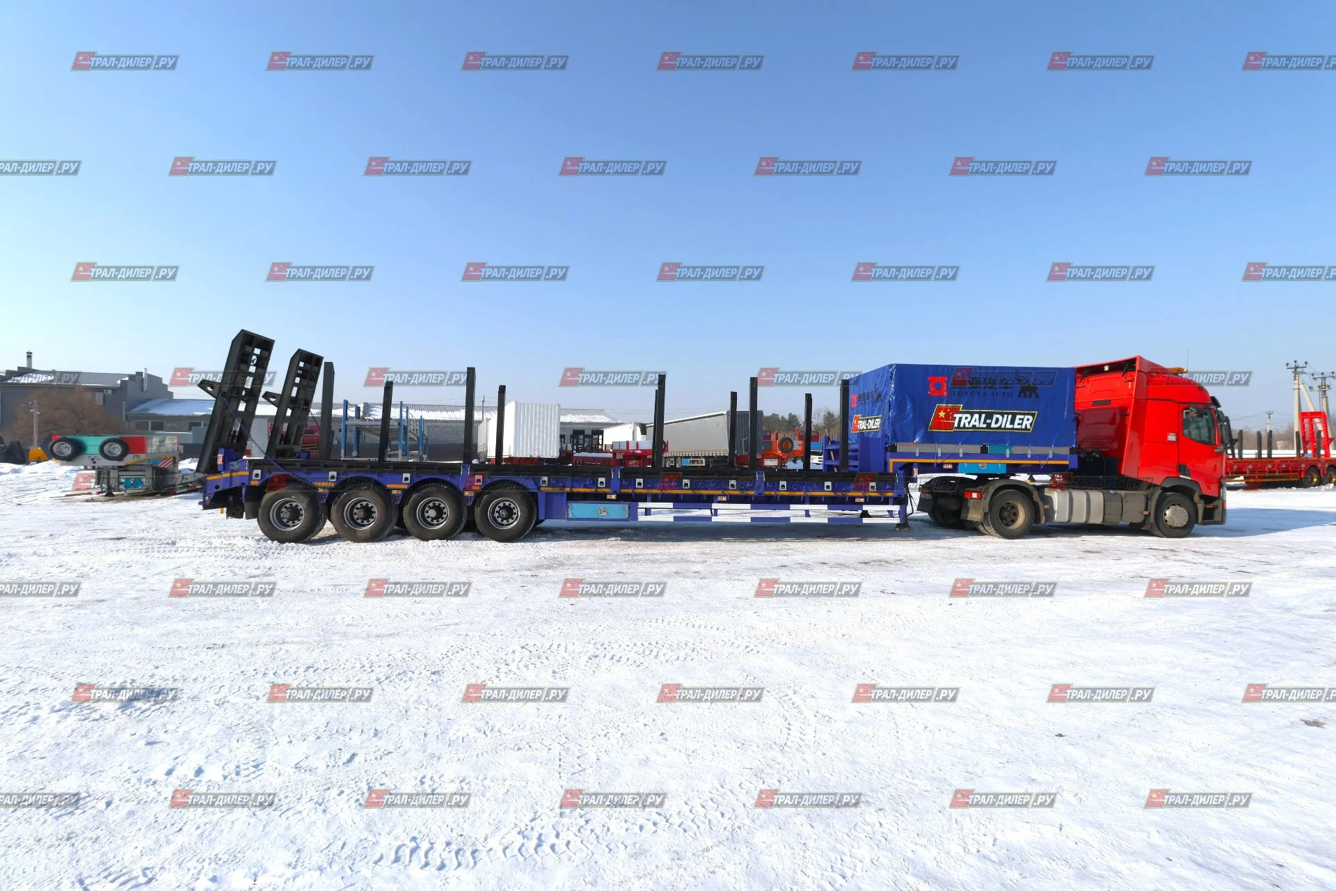 Высокорамный трал Tongyada CTY9804TDPS с тентом - миниатюра 2