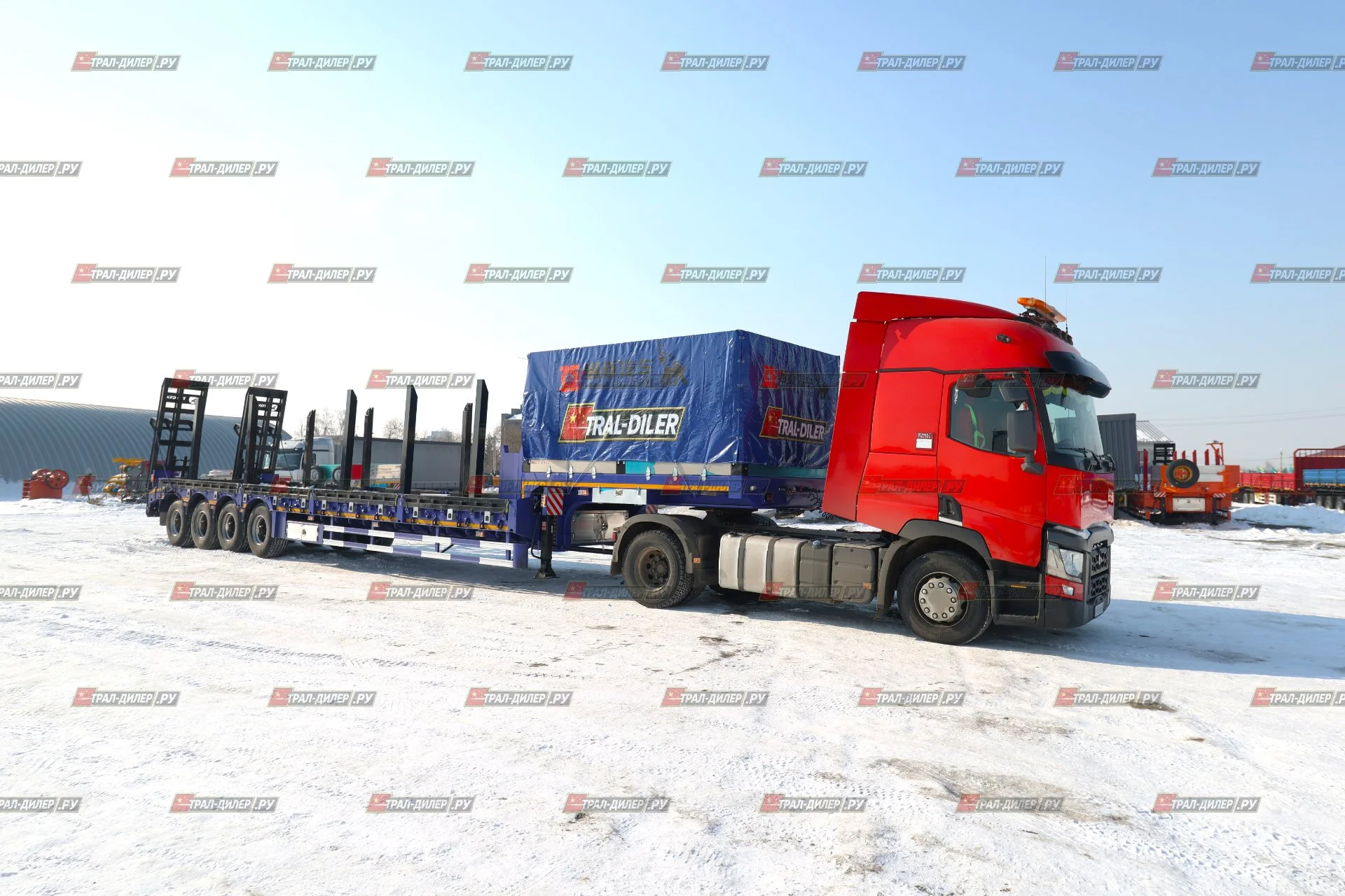 Высокорамный трал Tongyada CTY9804TDPS с тентом - миниатюра 3