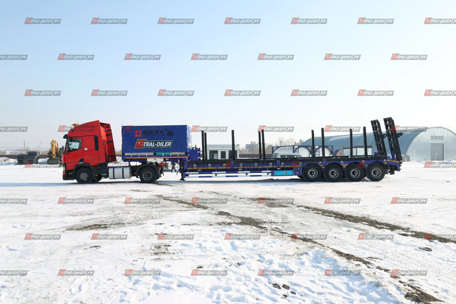 Высокорамный трал Tongyada CTY9804TDPS с тентом - миниатюра 4