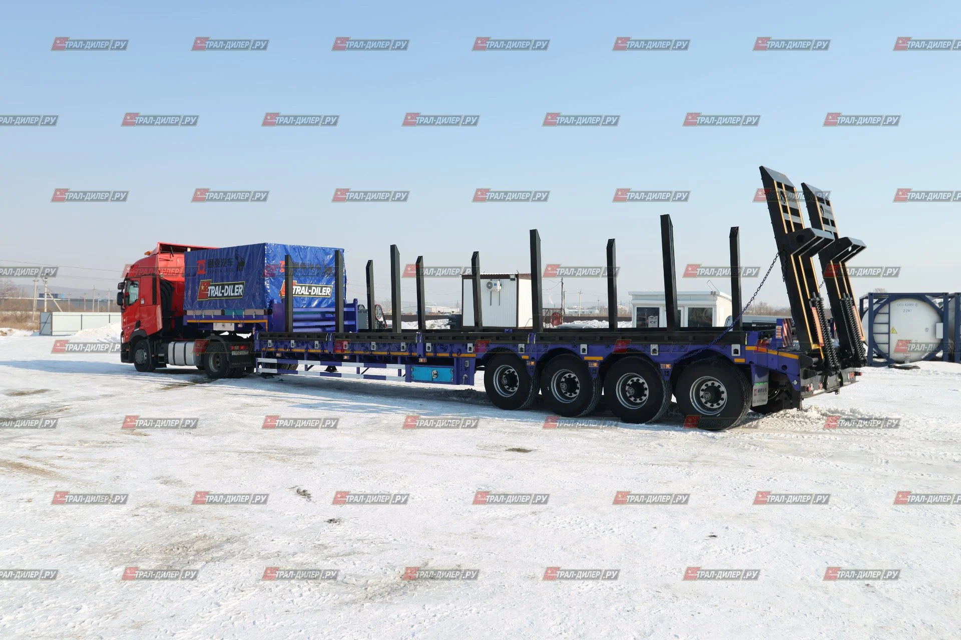 Высокорамный трал Tongyada CTY9804TDPS с тентом - миниатюра 5