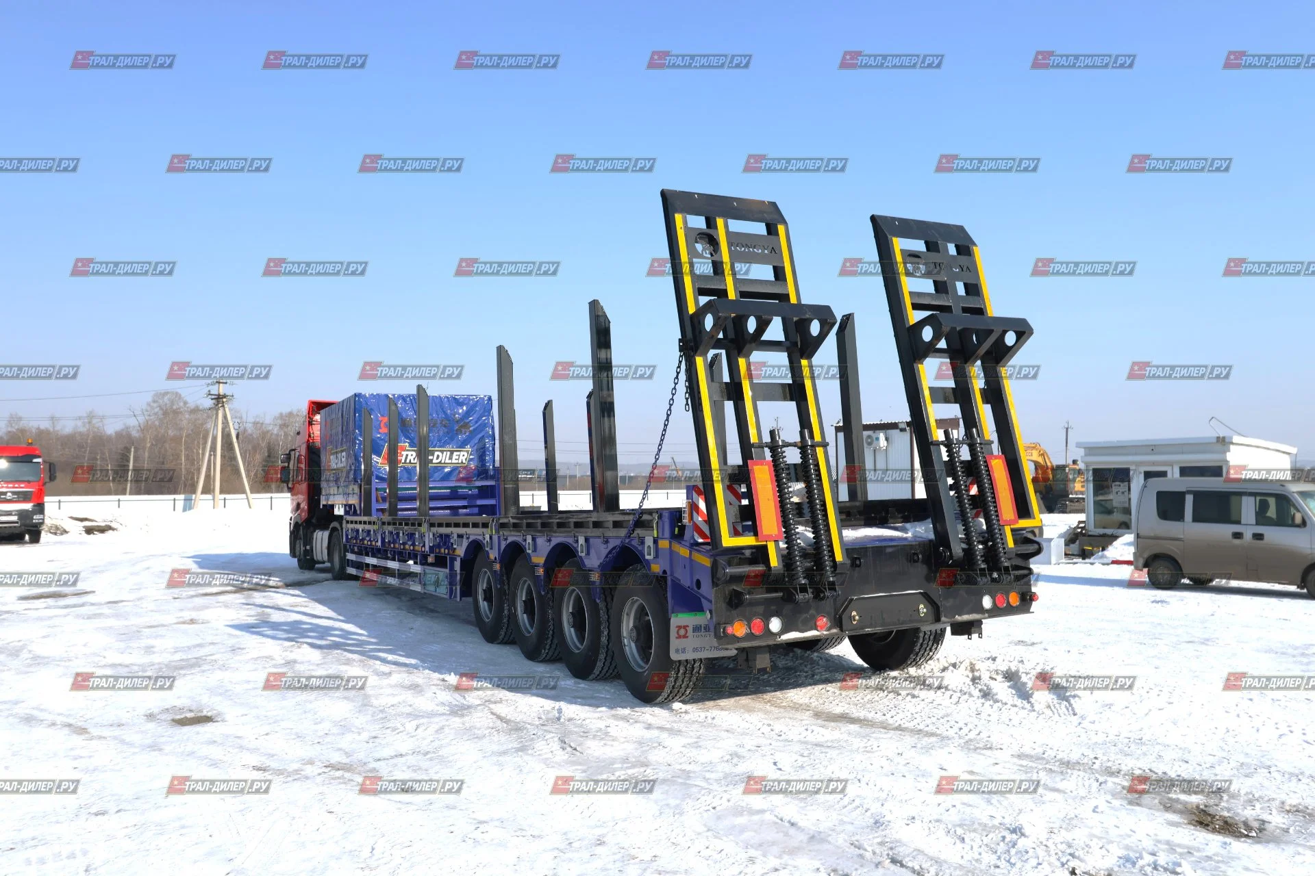 Высокорамный трал Tongyada CTY9804TDPS с тентом - миниатюра 6