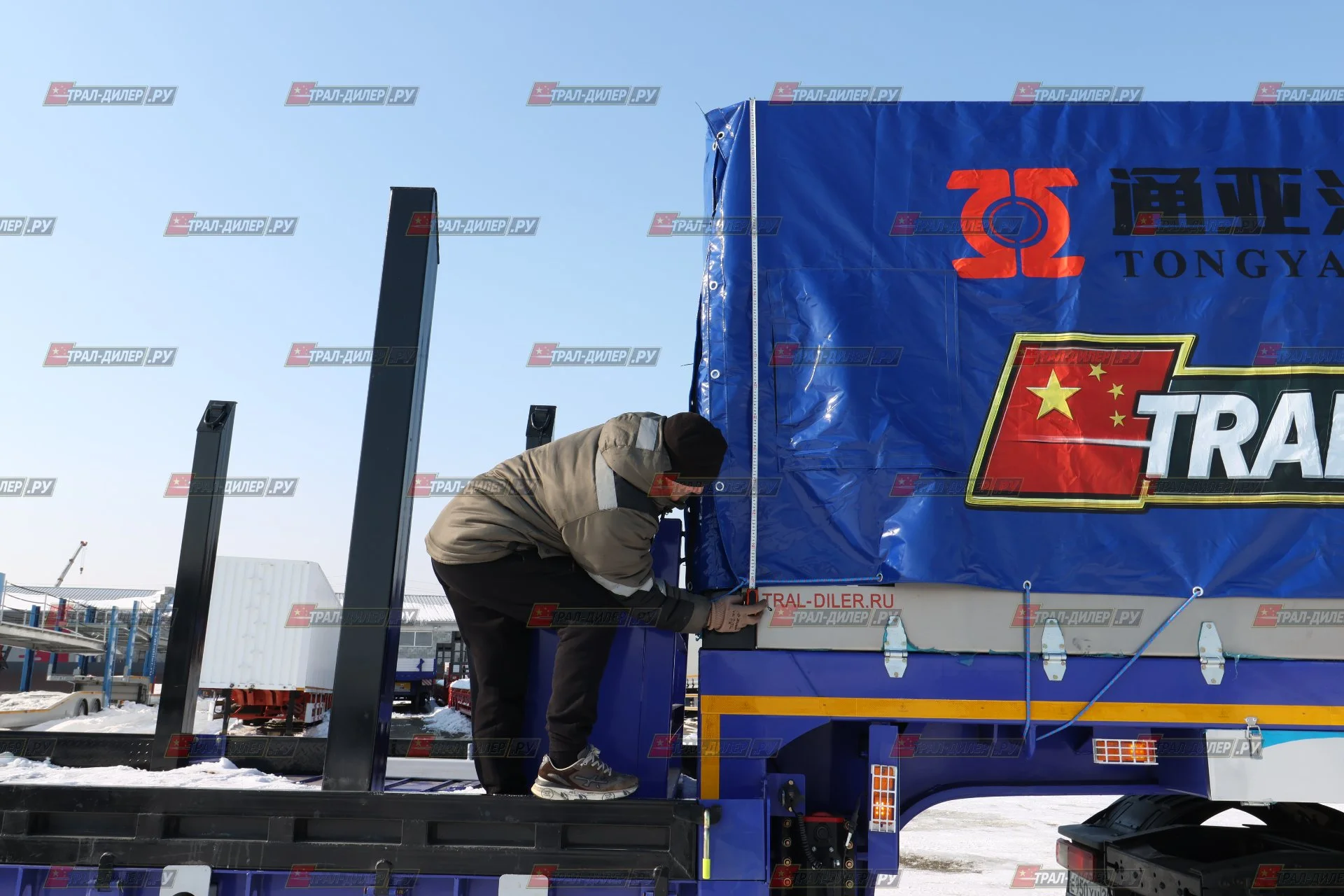 Высокорамный трал Tongyada CTY9804TDPS с тентом - миниатюра 63