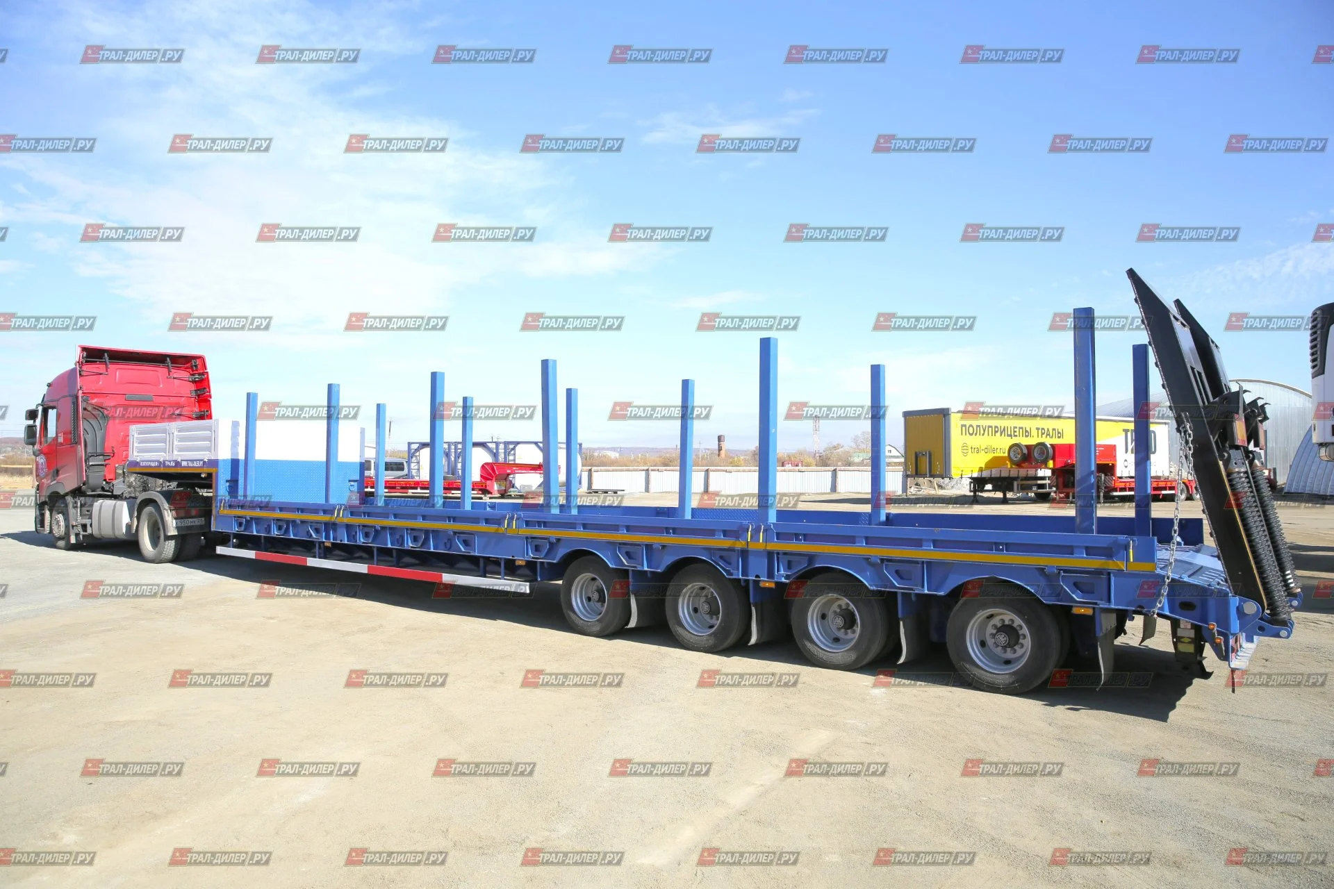 В наличии! Низкорамный трал Amur LYR9708TDP оси BPW