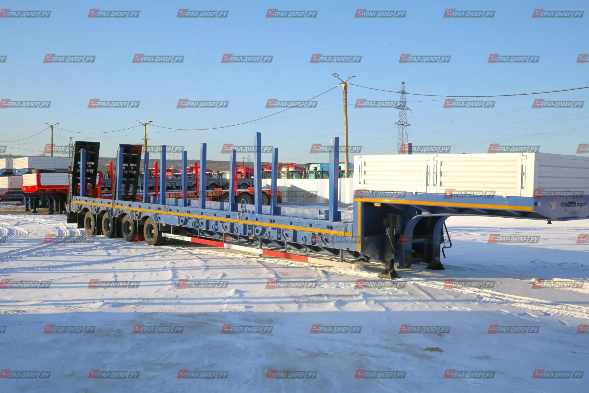 В наличии! Низкорамный трал Amur LYR9708TDP оси BPW