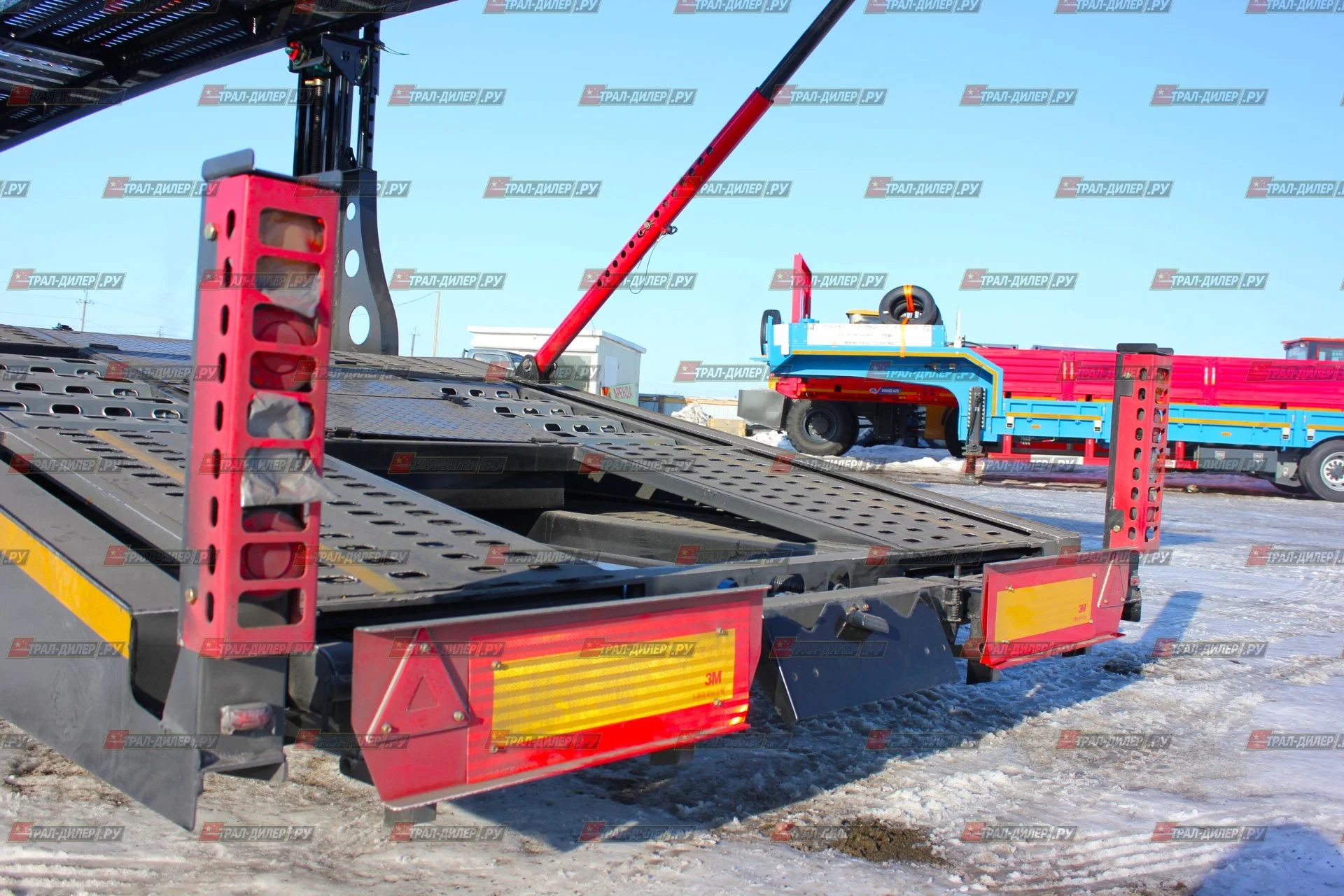 Автовоз винтовой Luxuda LZC9405BG на 8 машин - миниатюра 22