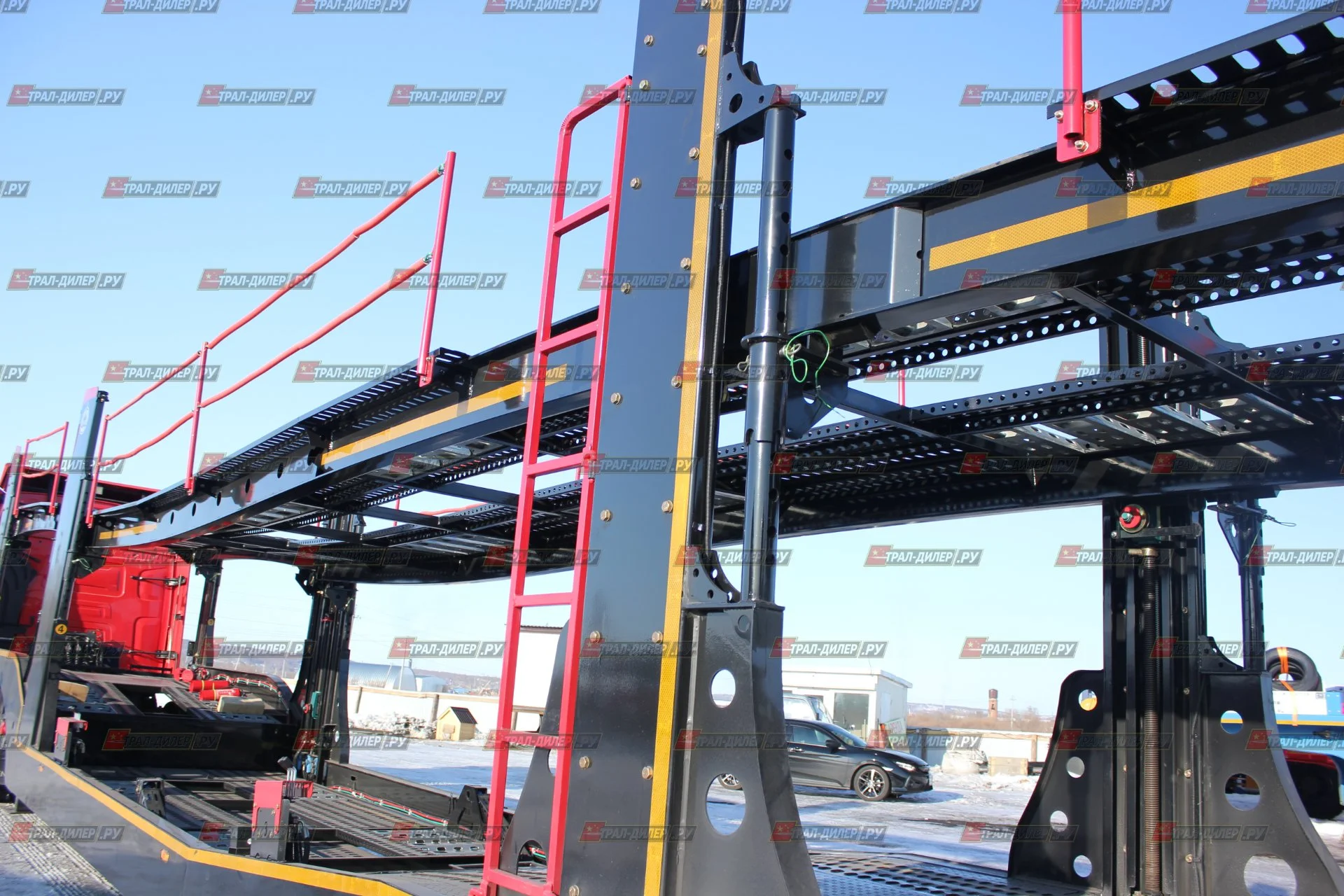 Автовоз винтовой Luxuda LZC9405BG на 8 машин - миниатюра 23